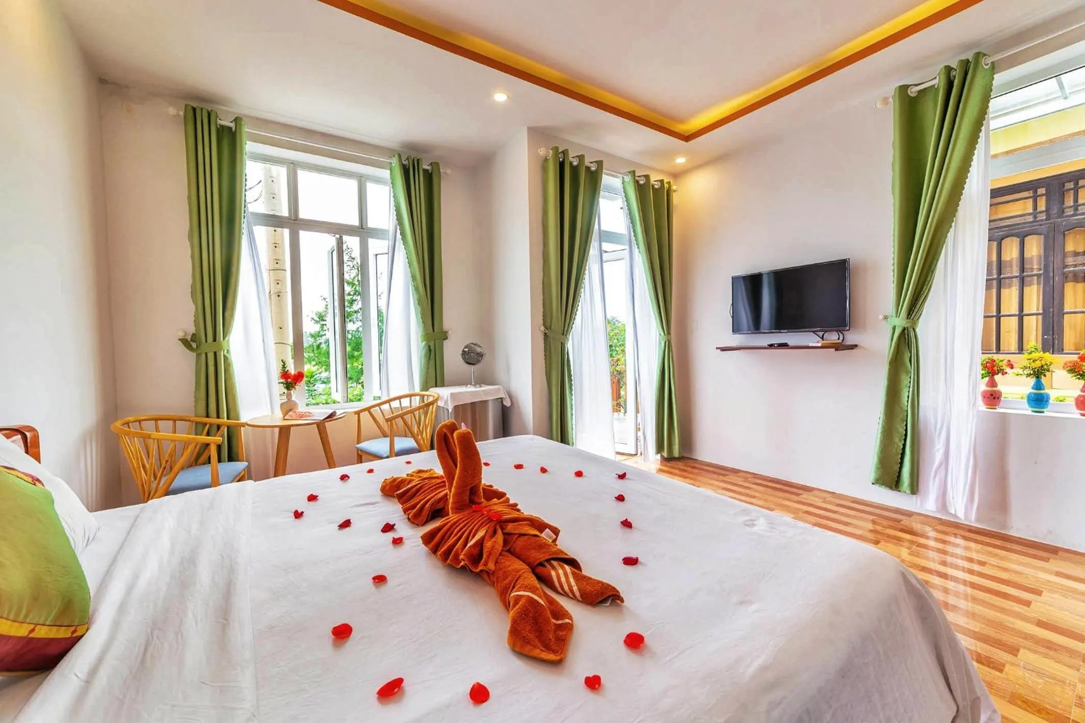 Bedroom, Bed in An Bang beach White Sand Sea Villa