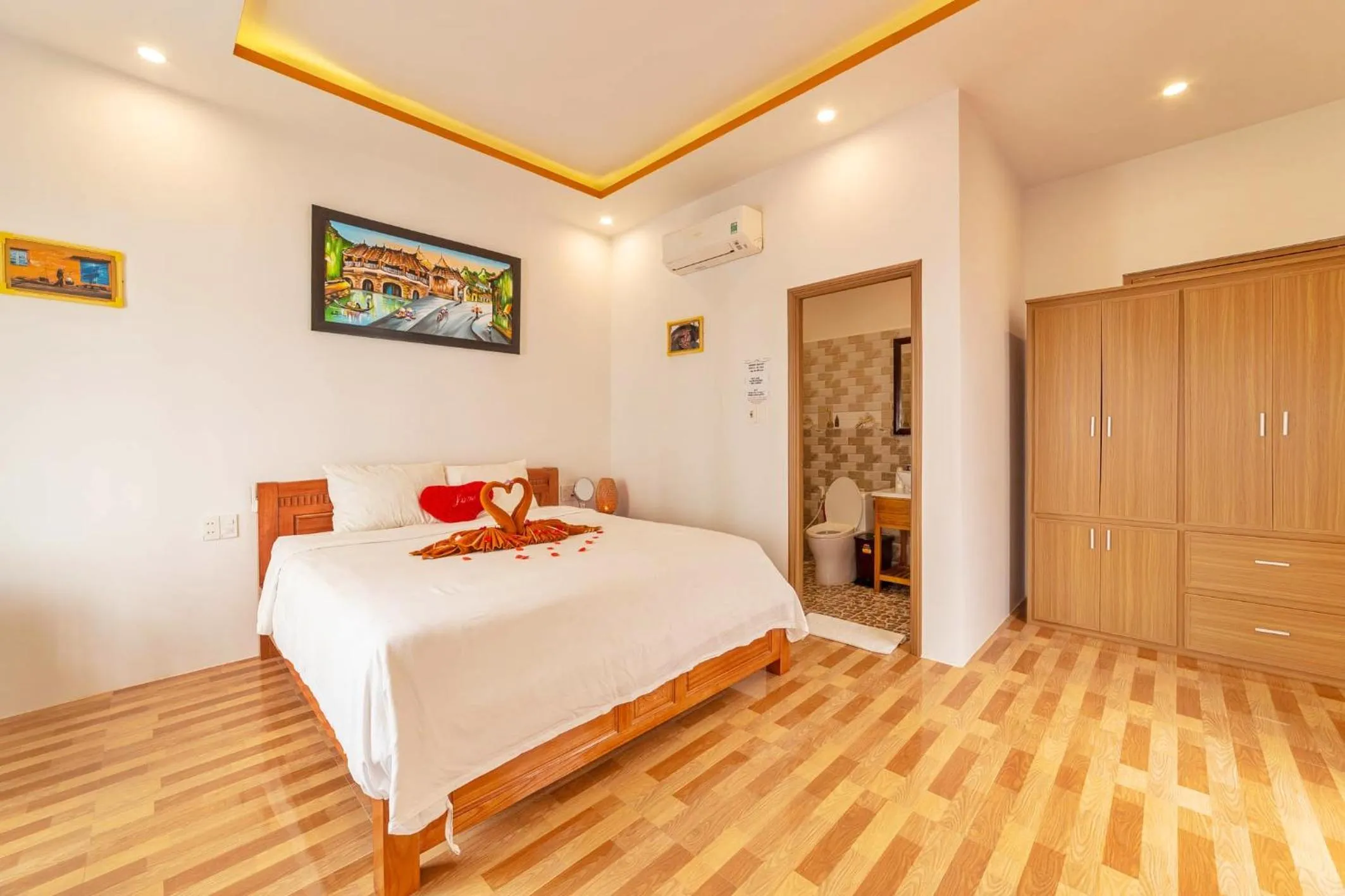 Bed in An Bang beach White Sand Sea Villa