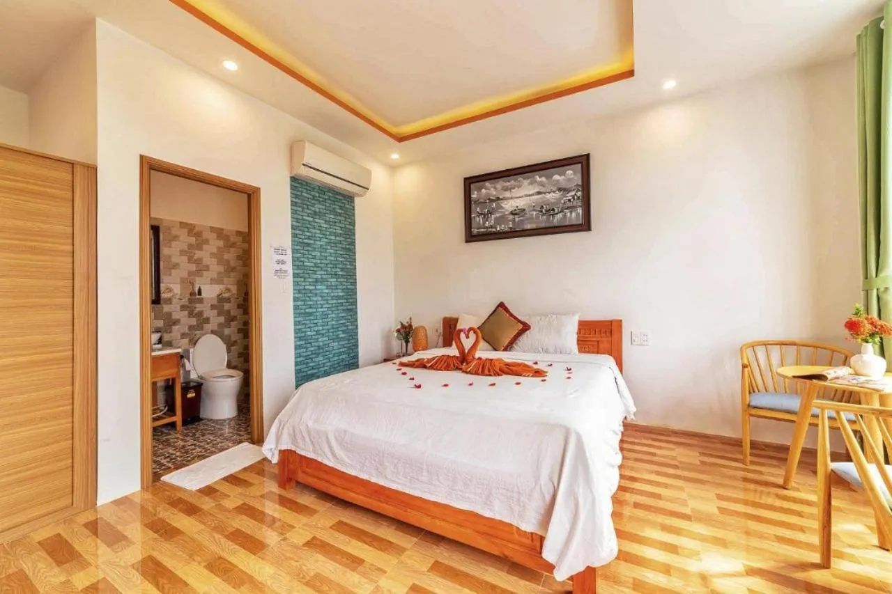 Bedroom, Bed in An Bang beach White Sand Sea Villa