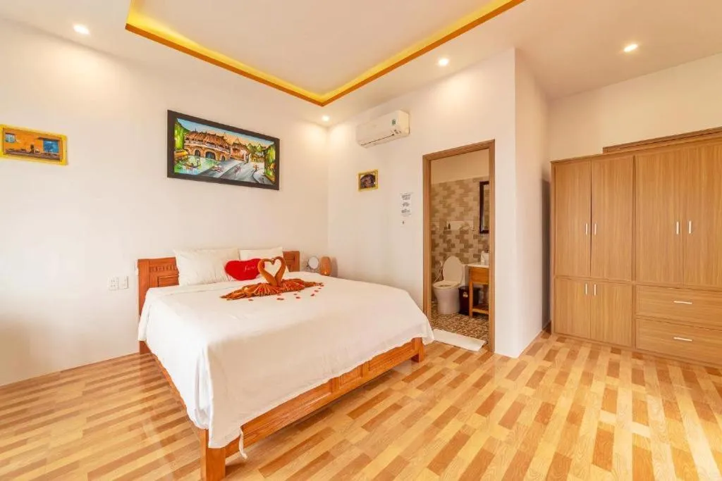 Bedroom, Bed in An Bang beach White Sand Sea Villa