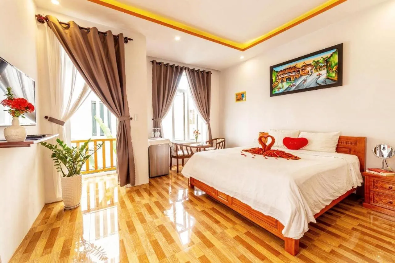 Bedroom, Bed in An Bang beach White Sand Sea Villa