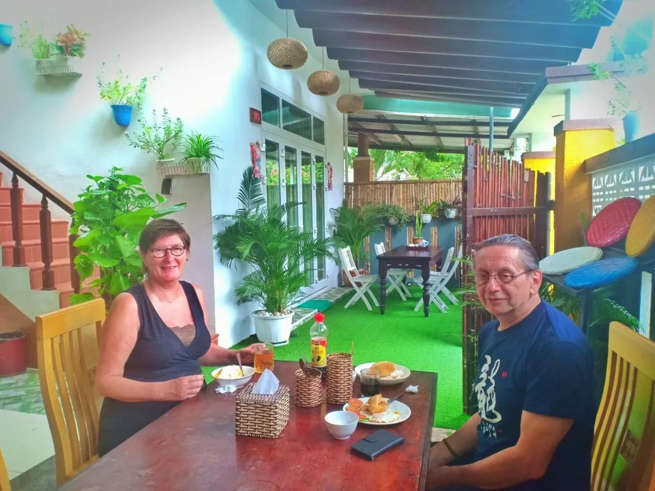 Breakfast in An Bang beach White Sand Sea Villa