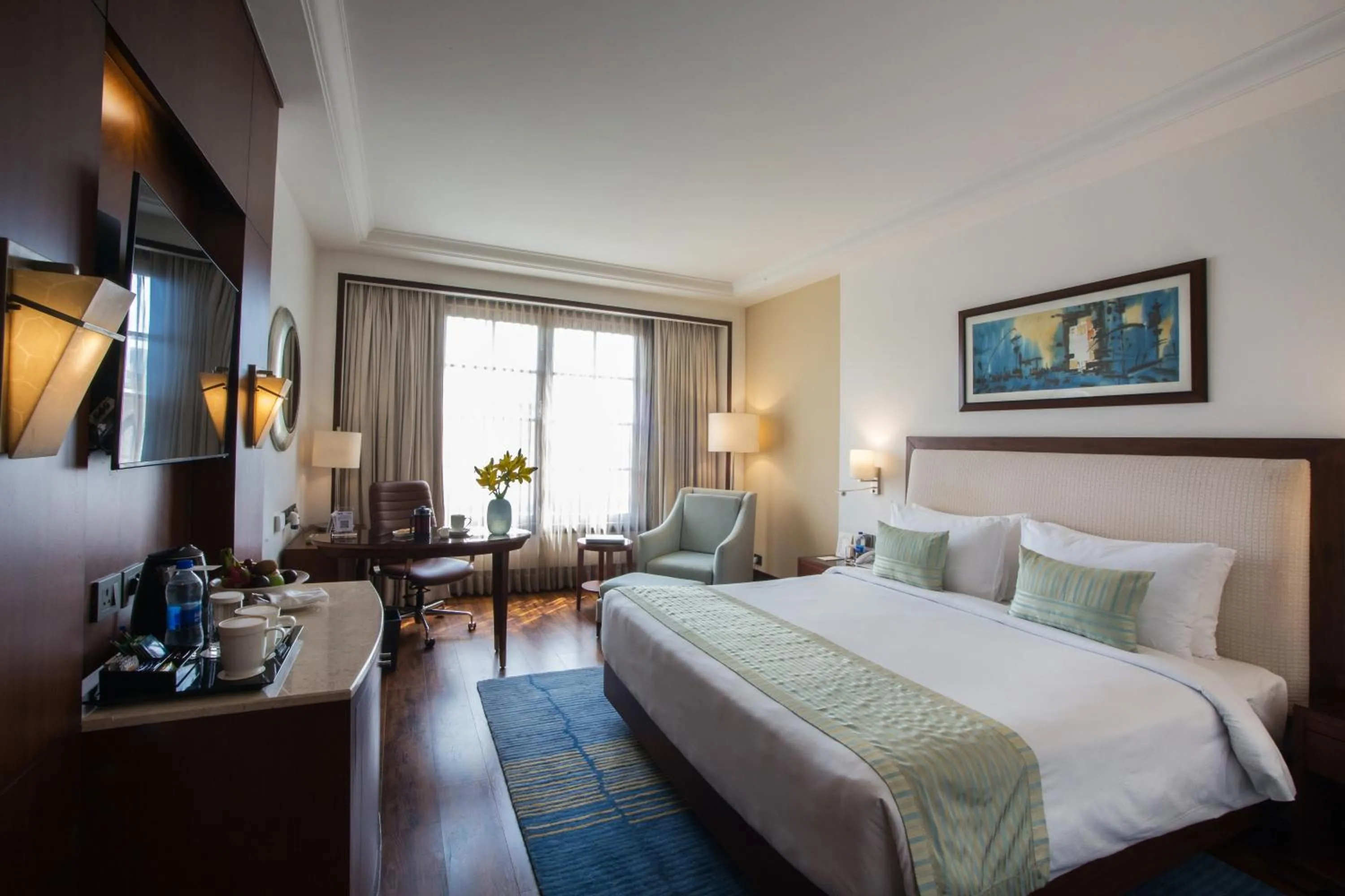 Bedroom, Bed in DLF Club 3