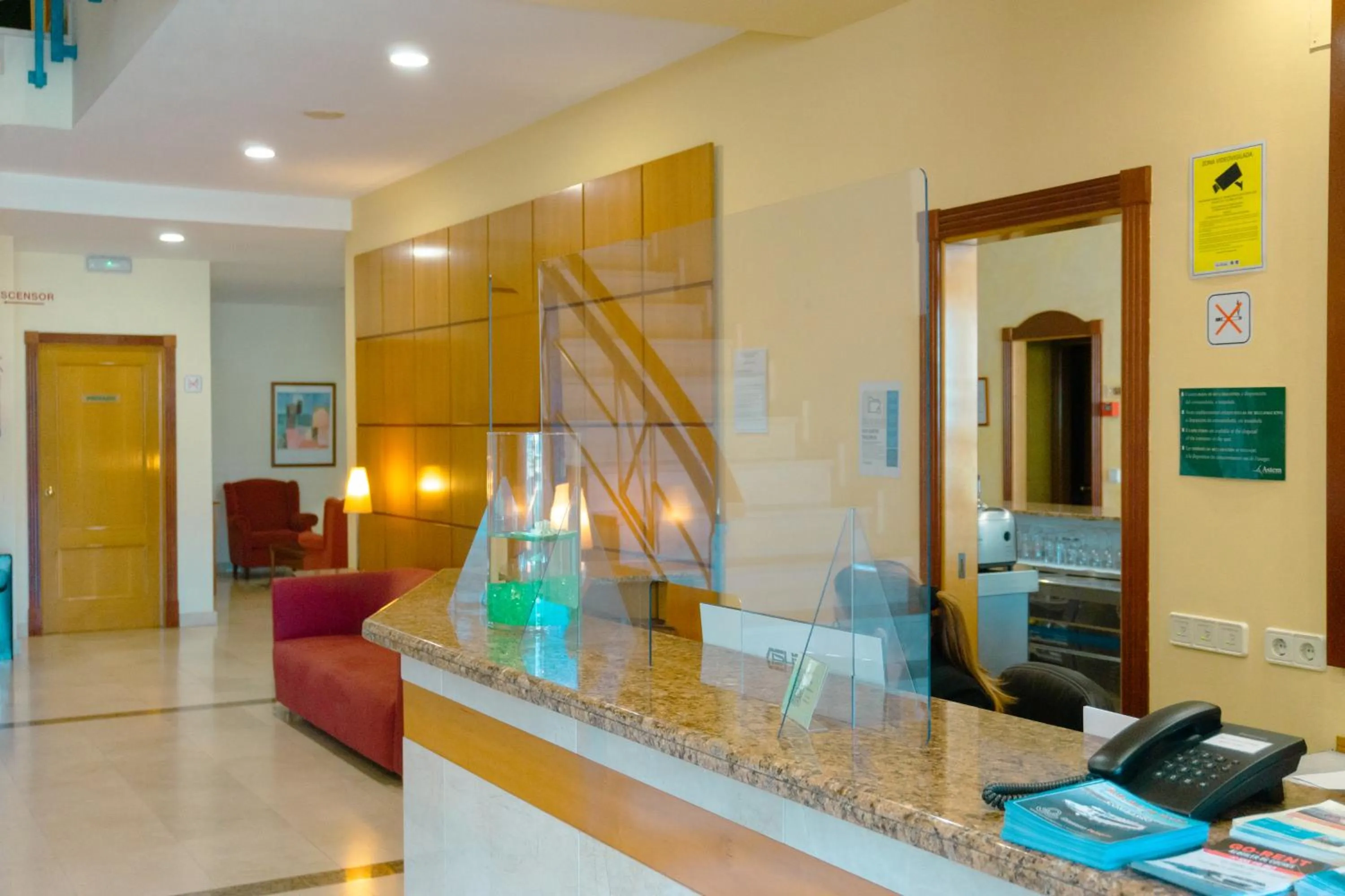 Lobby or reception in Hotel Atalaya II