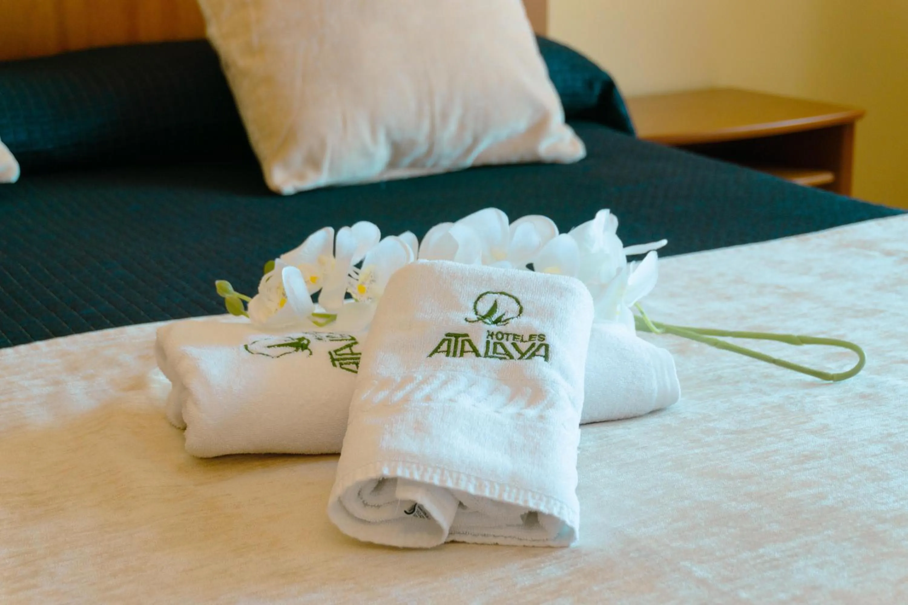 Bed in Hotel Atalaya II