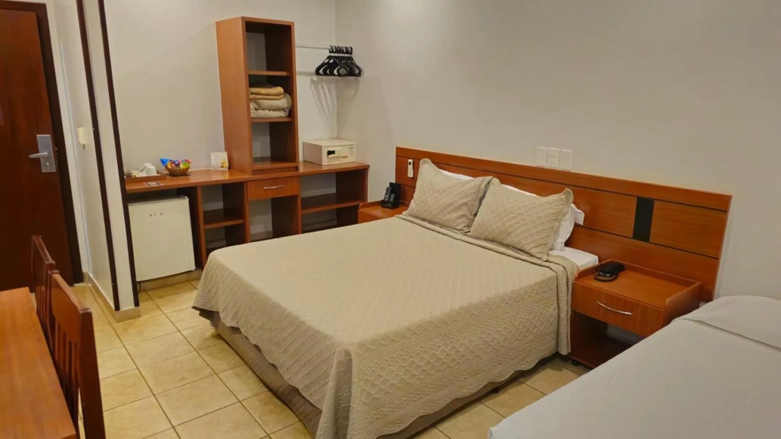 Bed in Hotel das Palmeiras