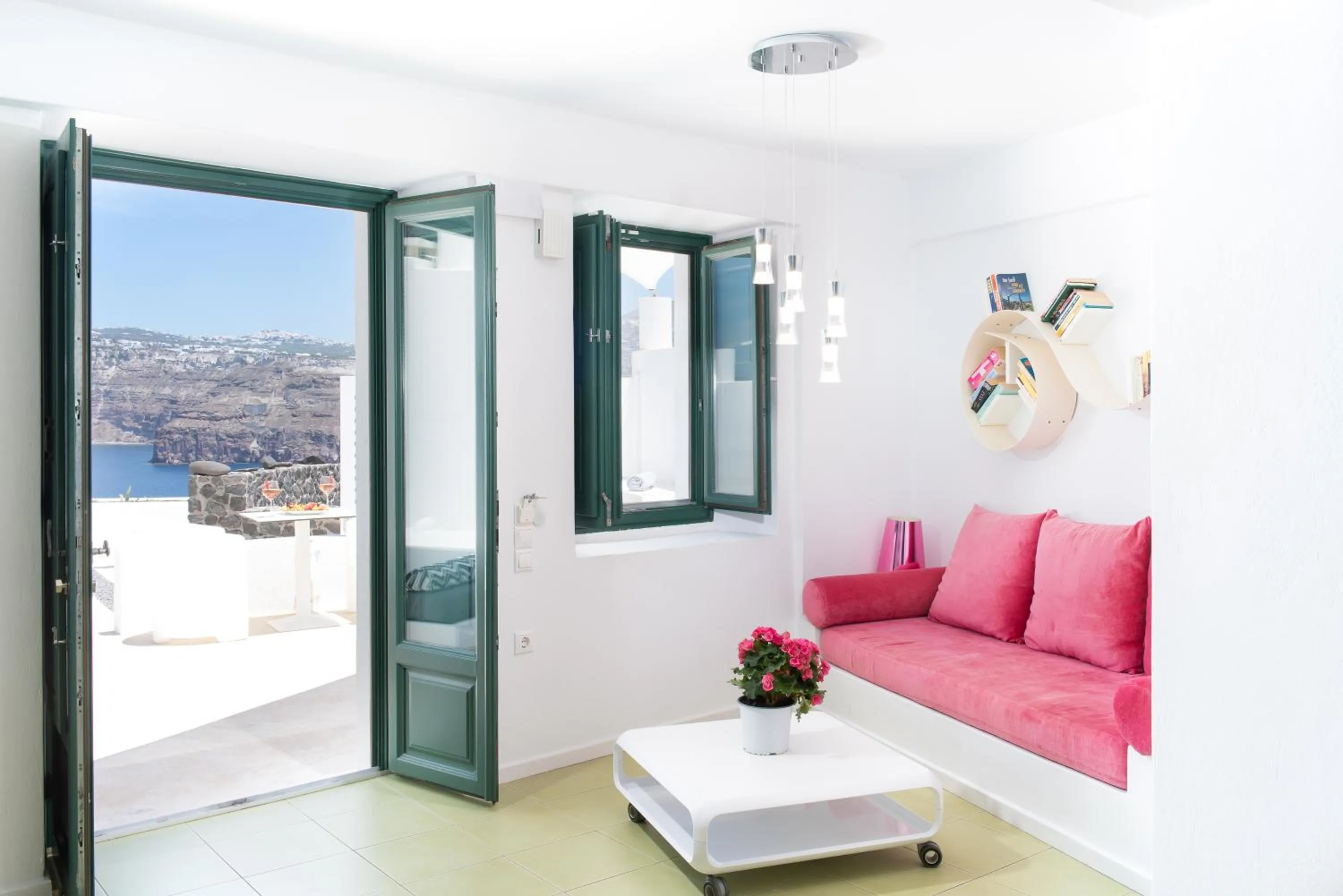 Seating area in Avant Garde Suites