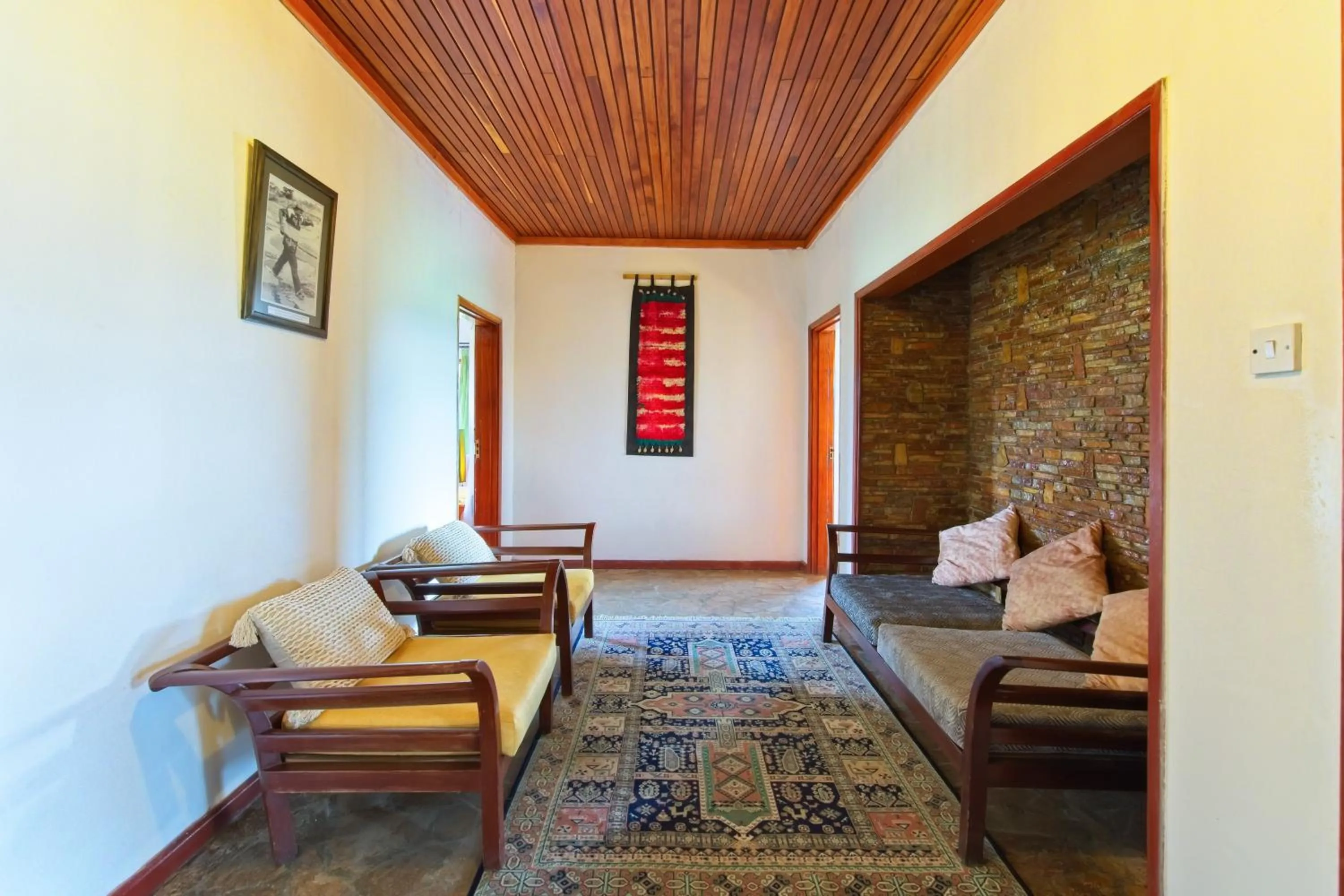 Seating area in Muthu Keekorok Lodge, Maasai Mara, Narok