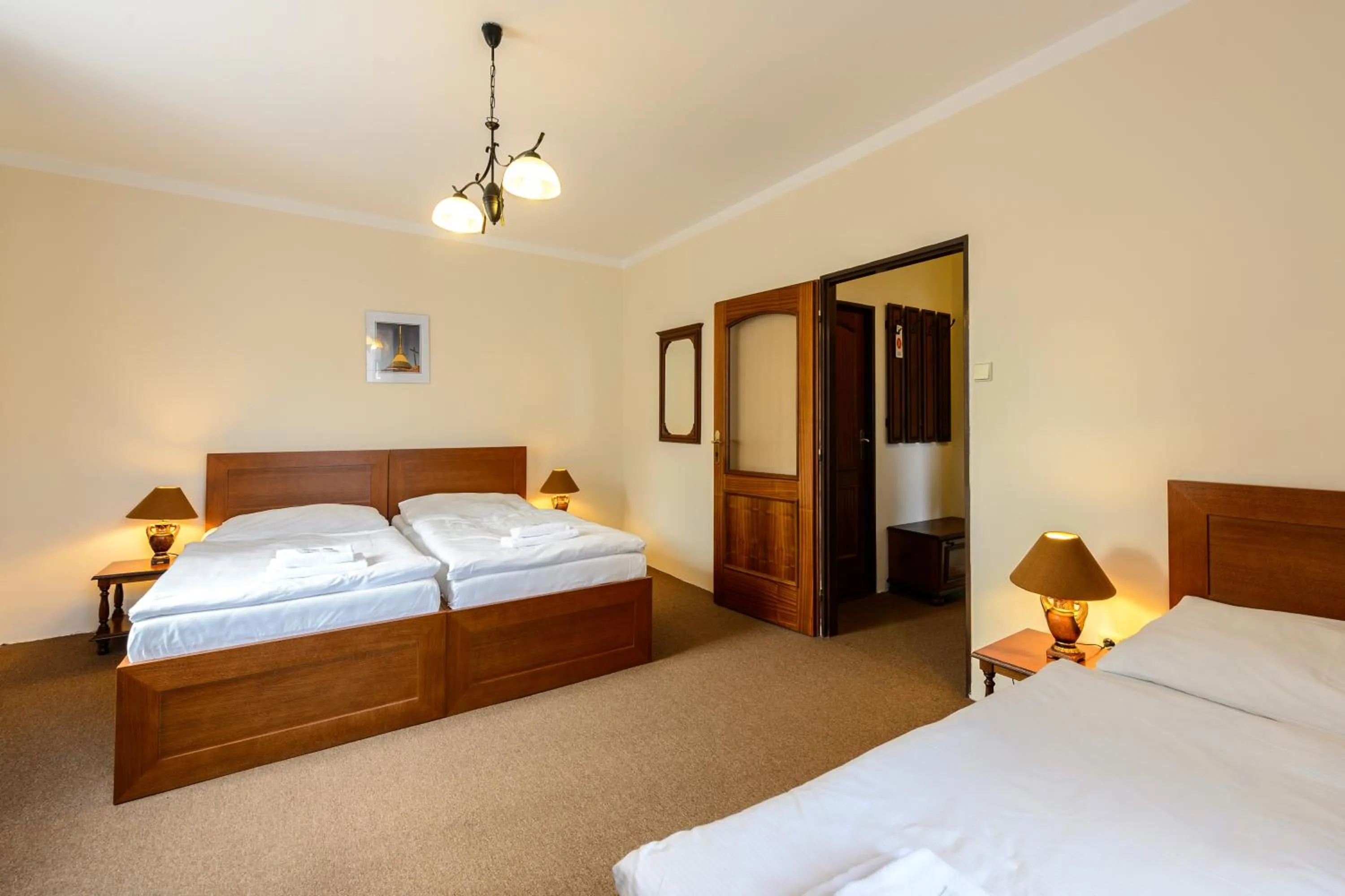 Photo of the whole room, Bed in Valdštejn