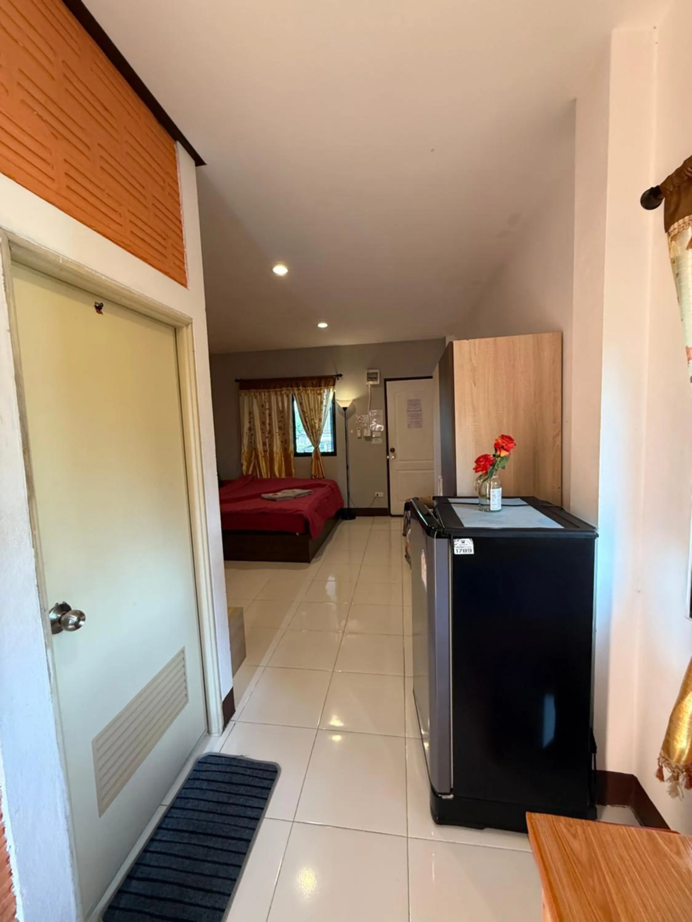 Bed in Sandee Place Mountain View Hotel โรงแรมแสนดีเพลส เมาเท่นวิว จอมทอง