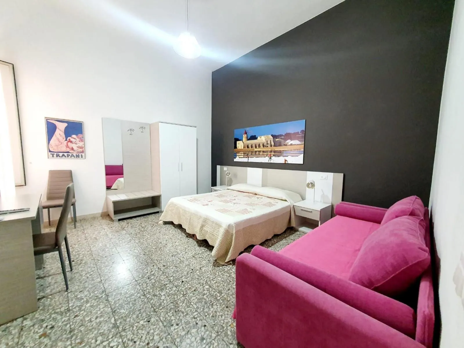 Seating area, Bed in Terrazze Villanova