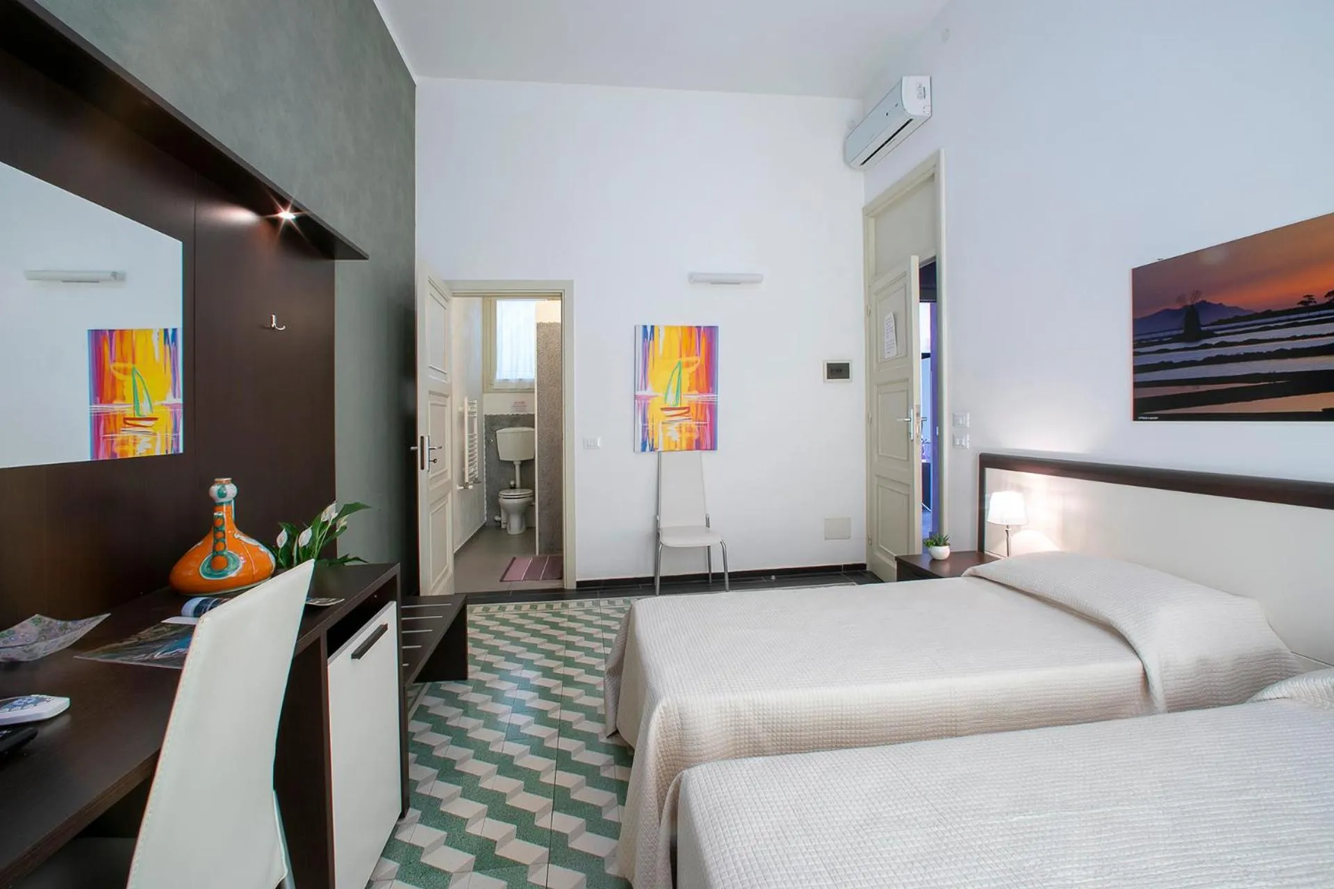 Bathroom, Bed in Terrazze Villanova