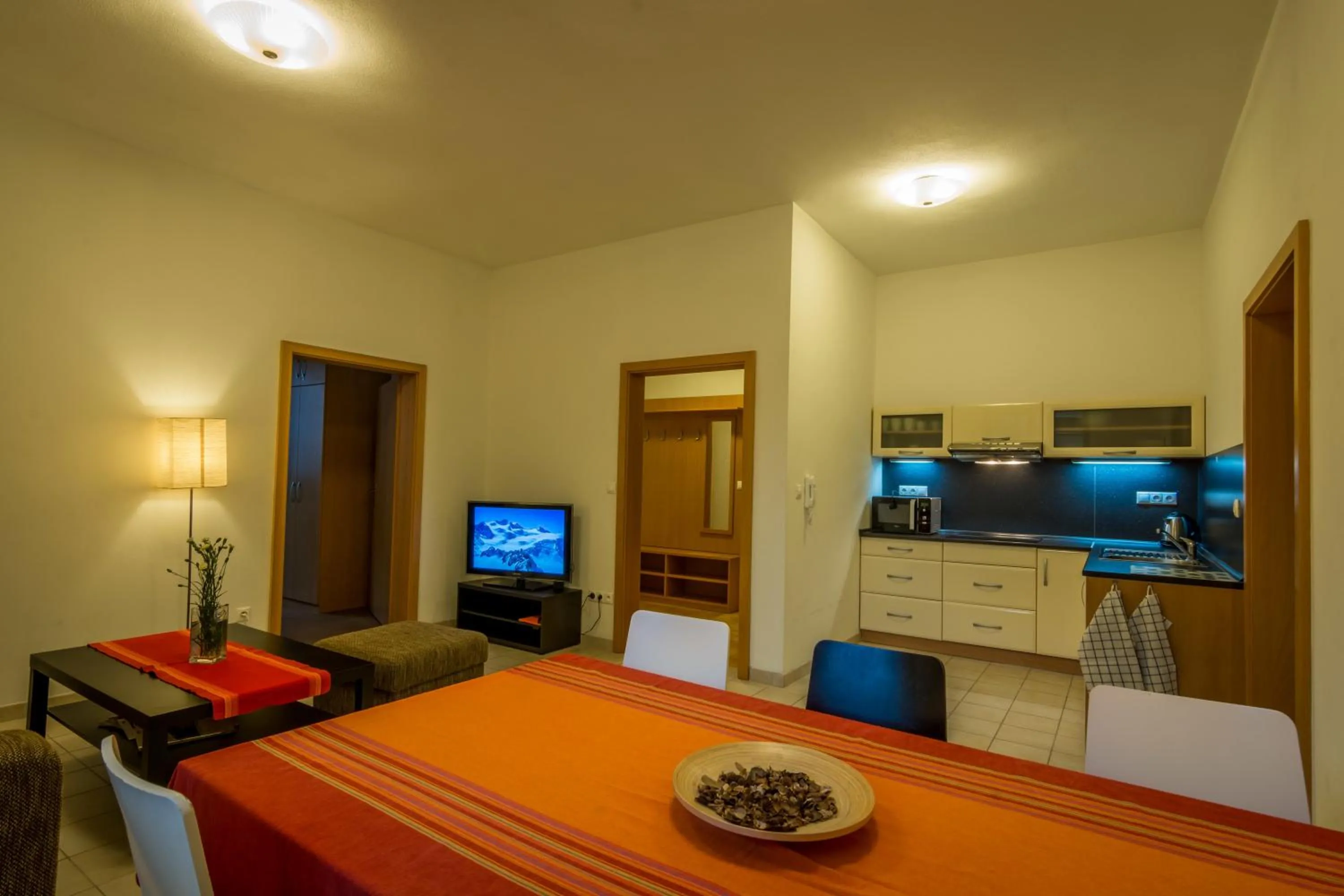 Kitchen or kitchenette in Apartmány Weissov Dom