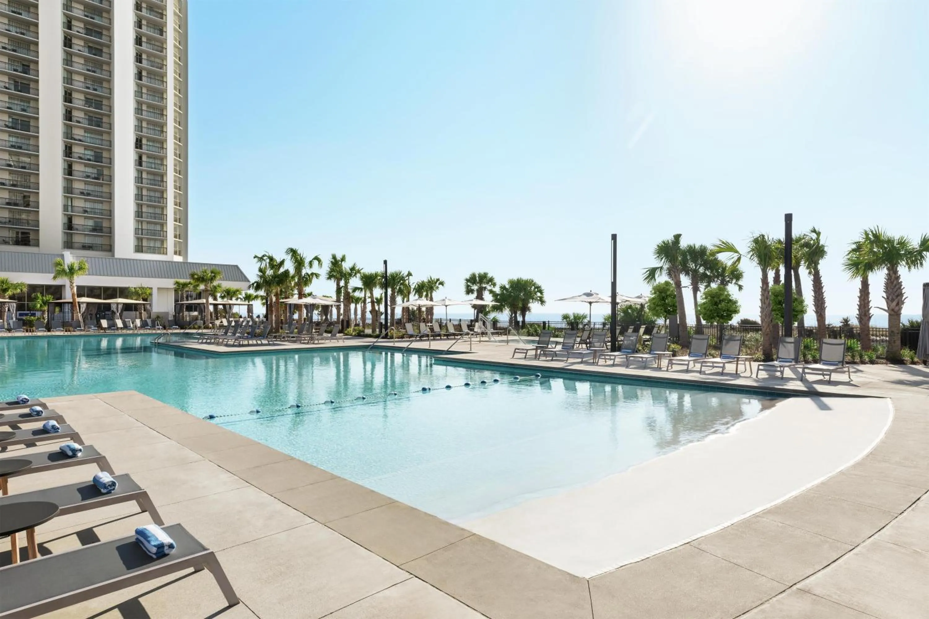 Pool view in Kingston Plantation Condos
