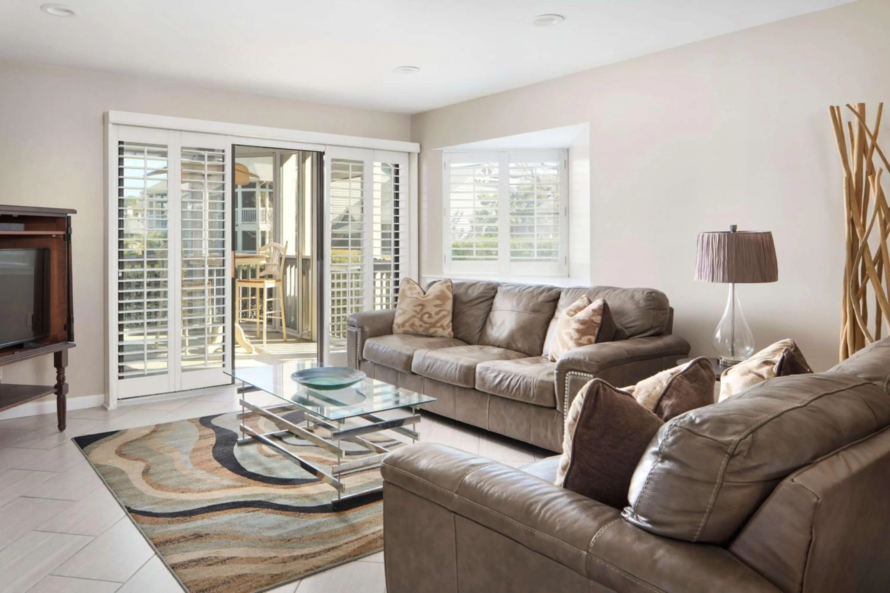 Living room in Kingston Plantation Condos