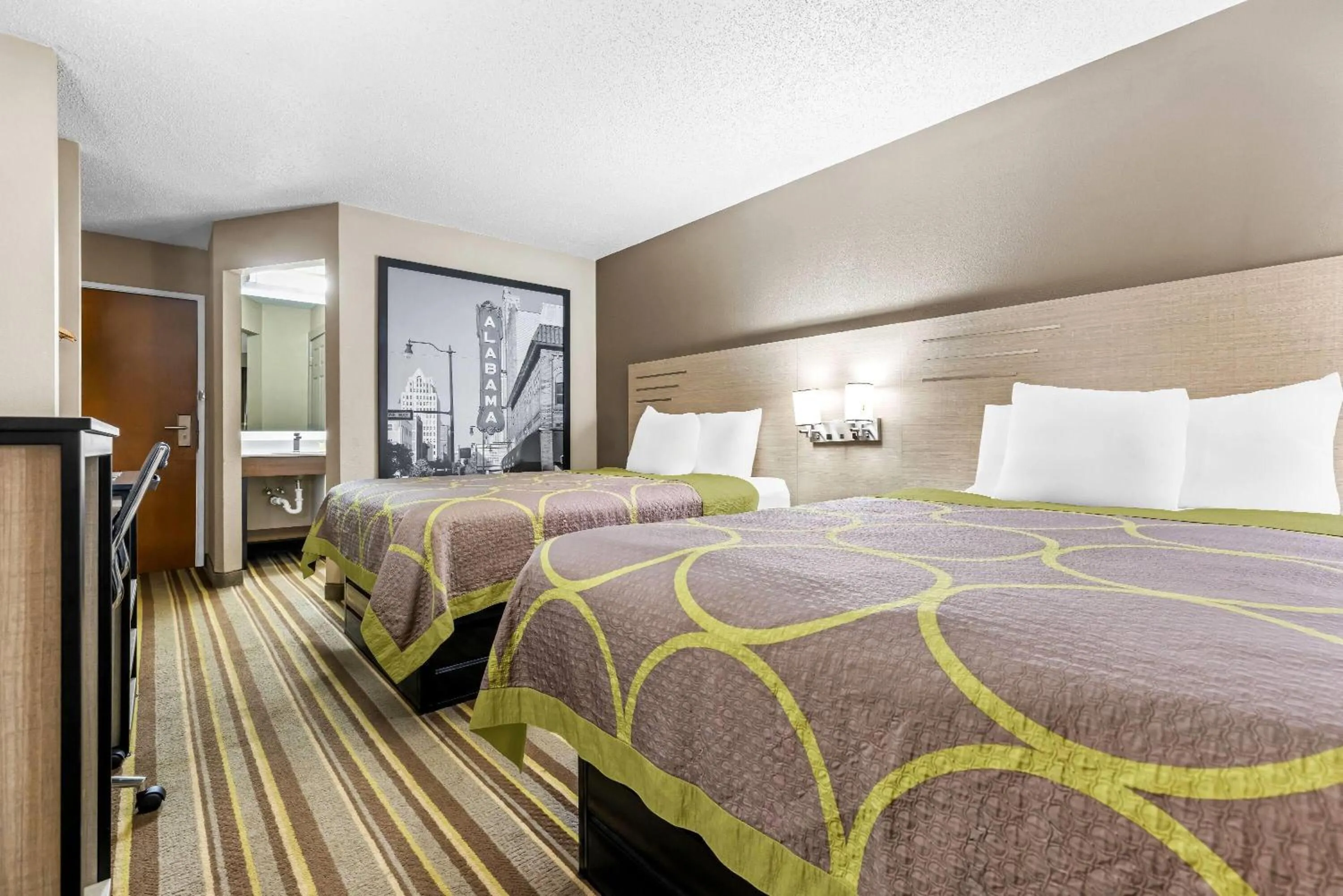 Bed in Super 8 by Wyndham Athens