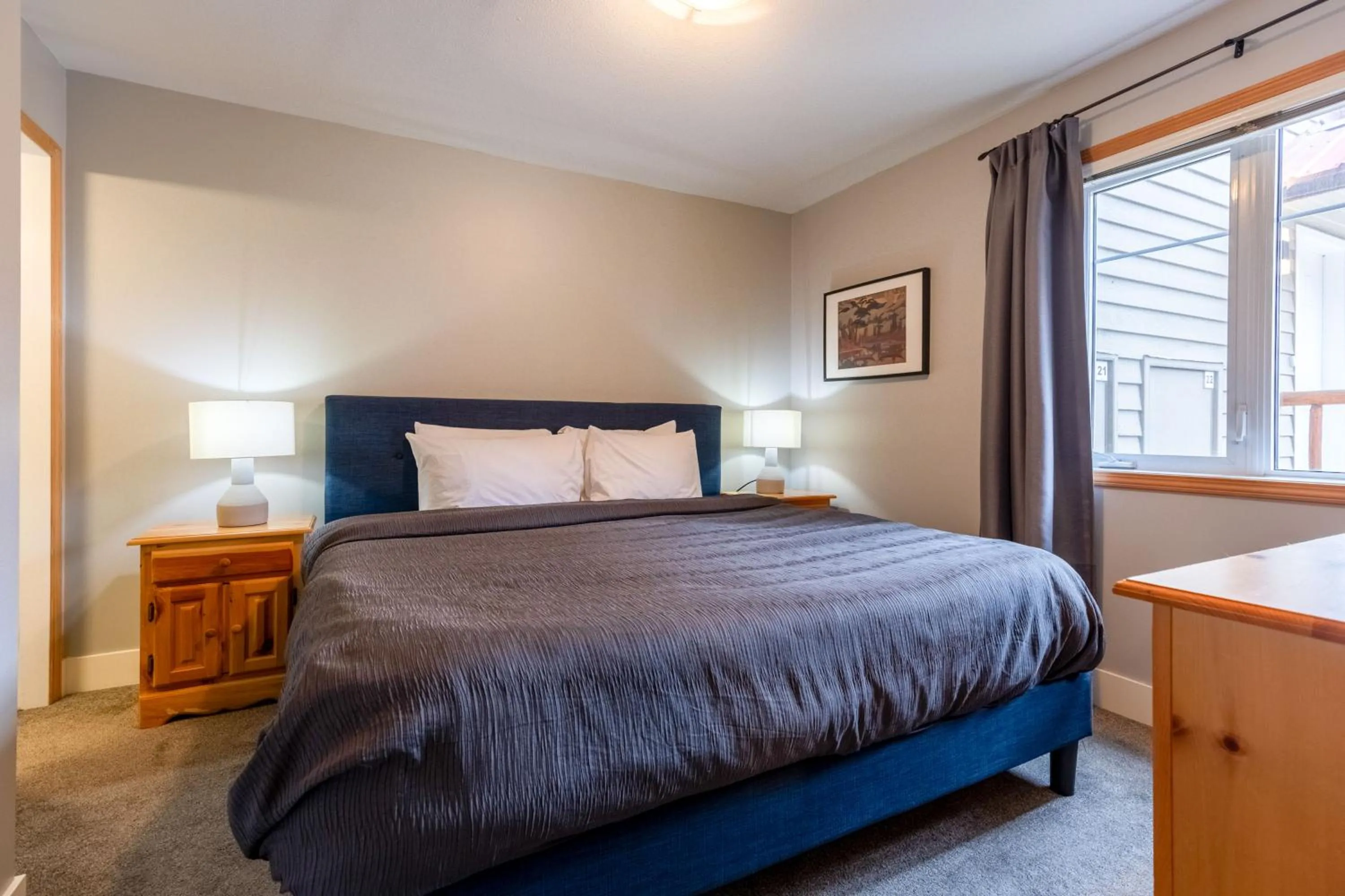 Bed in Stone Creek Chalets by Fernie Central Reservations