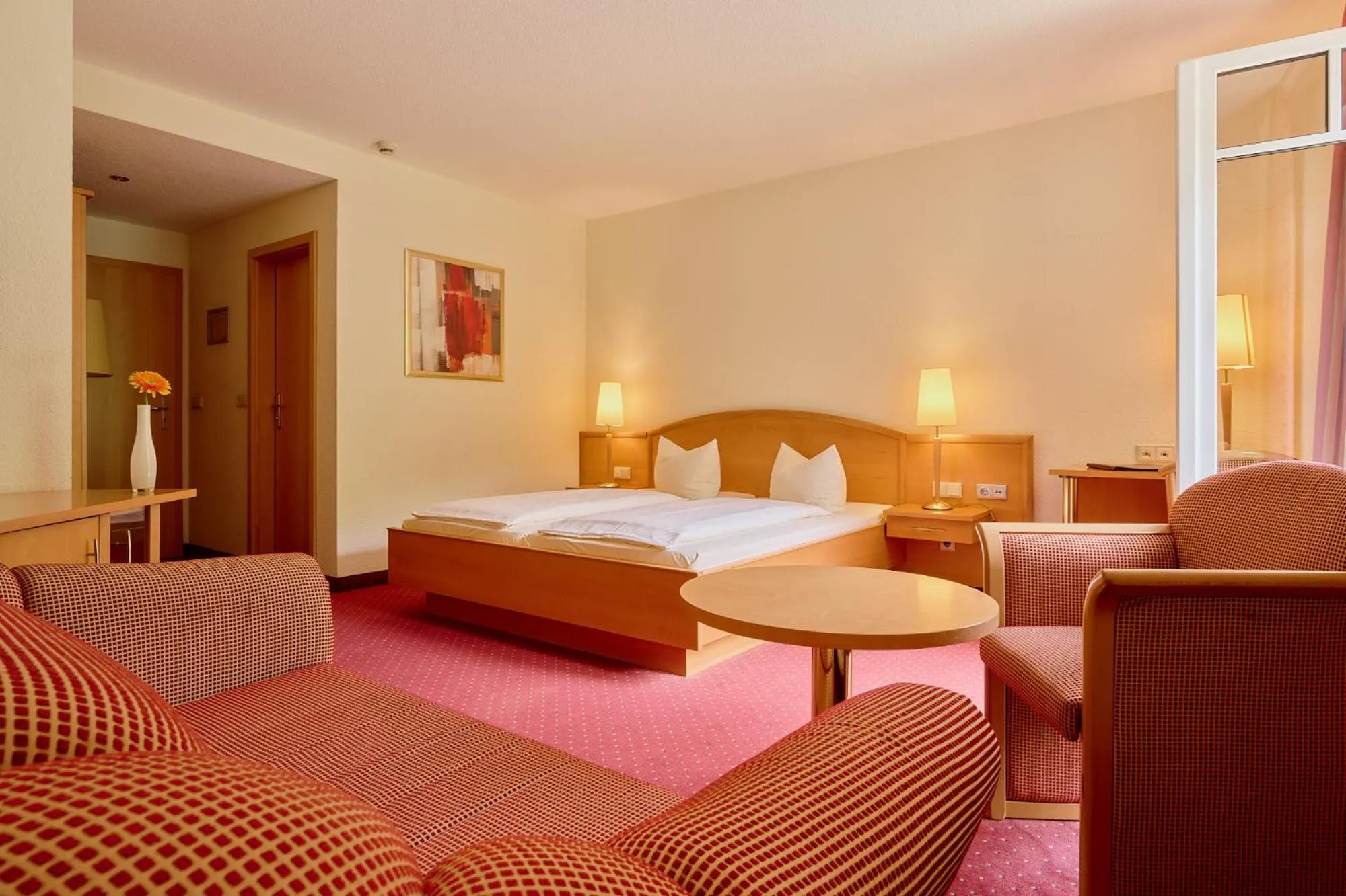 Bedroom, Bed in Waldhotel Forsthaus Hainholz