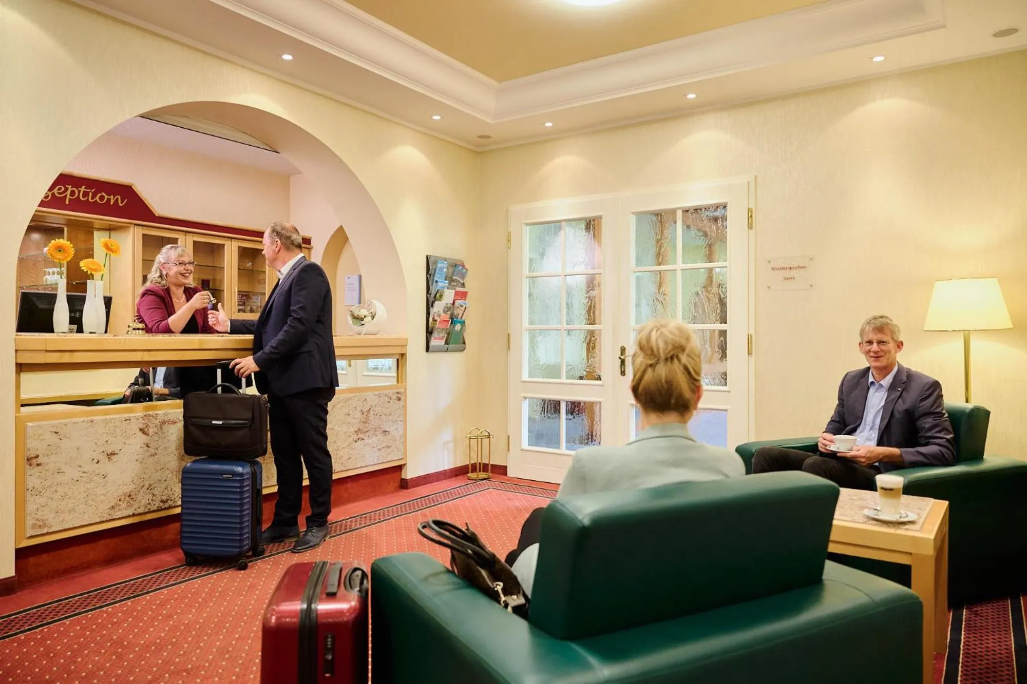 Lobby or reception in Waldhotel Forsthaus Hainholz