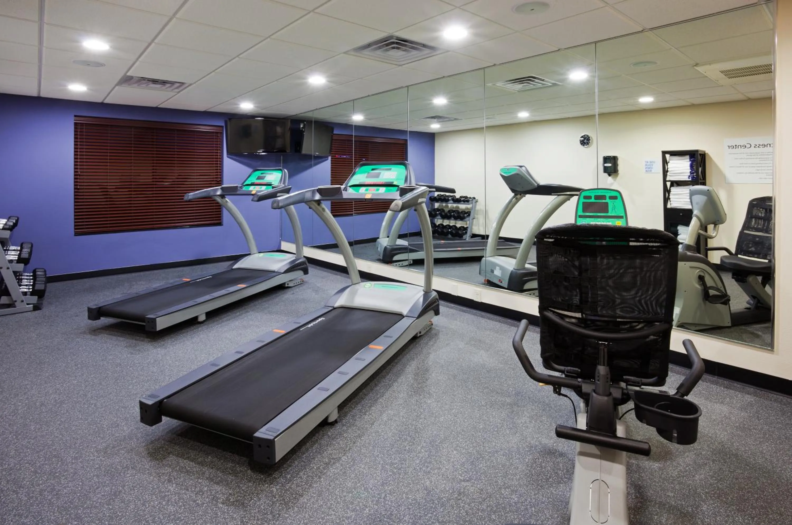Fitness centre/facilities in Holiday Inn Express and Suites Rochester West-Medical Center by IHG