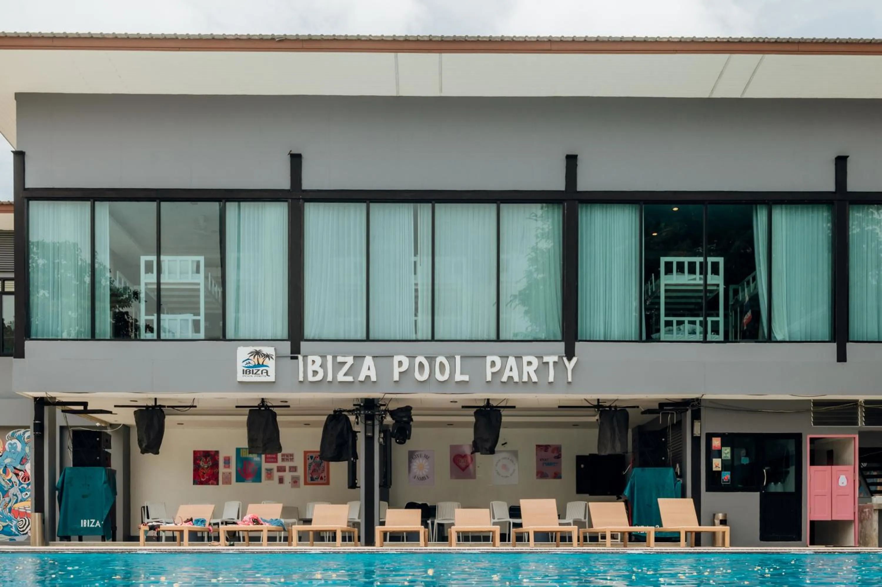 Swimming pool in Ibiza House Phi Phi