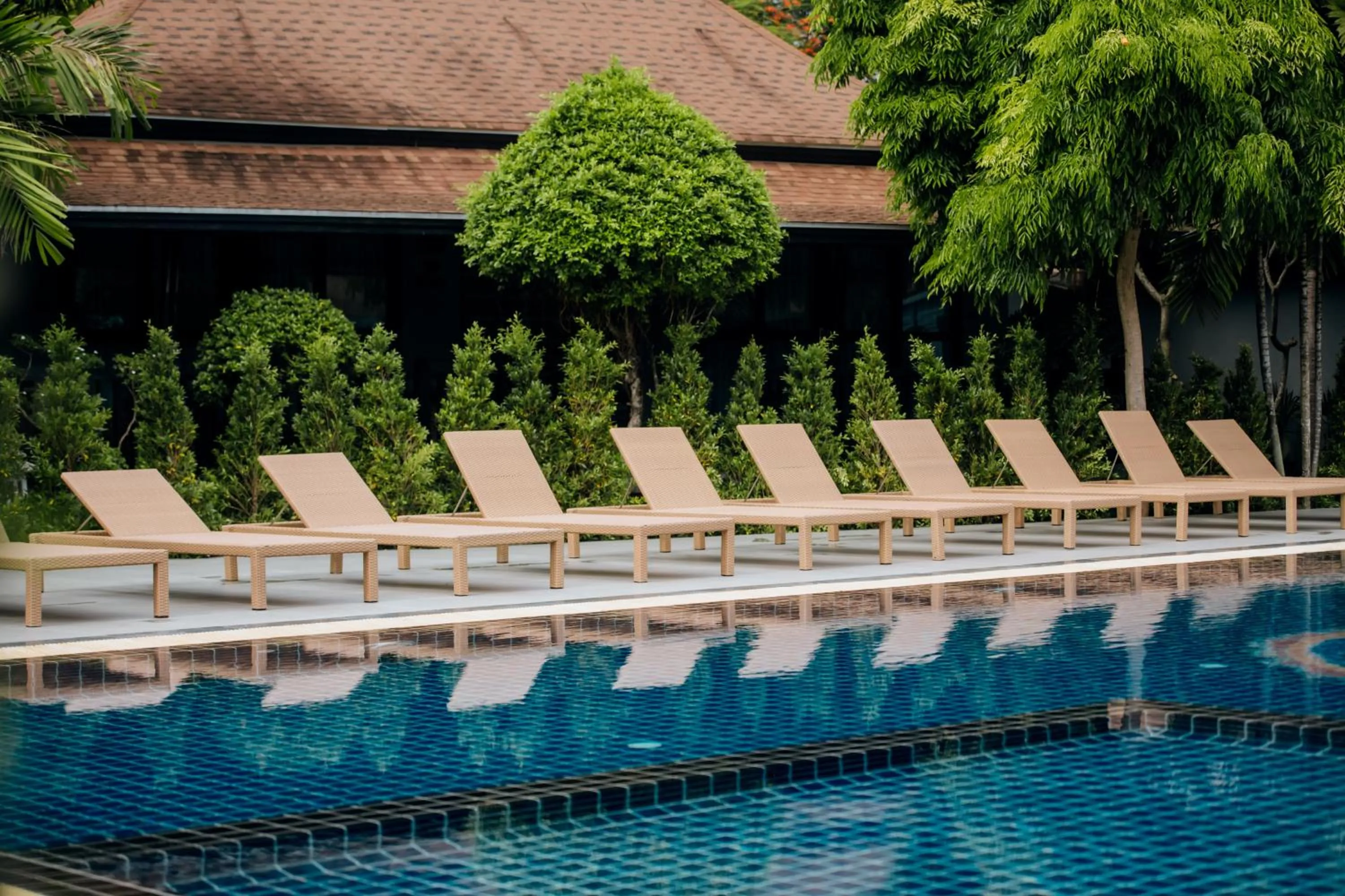 Pool view in Ibiza House Phi Phi