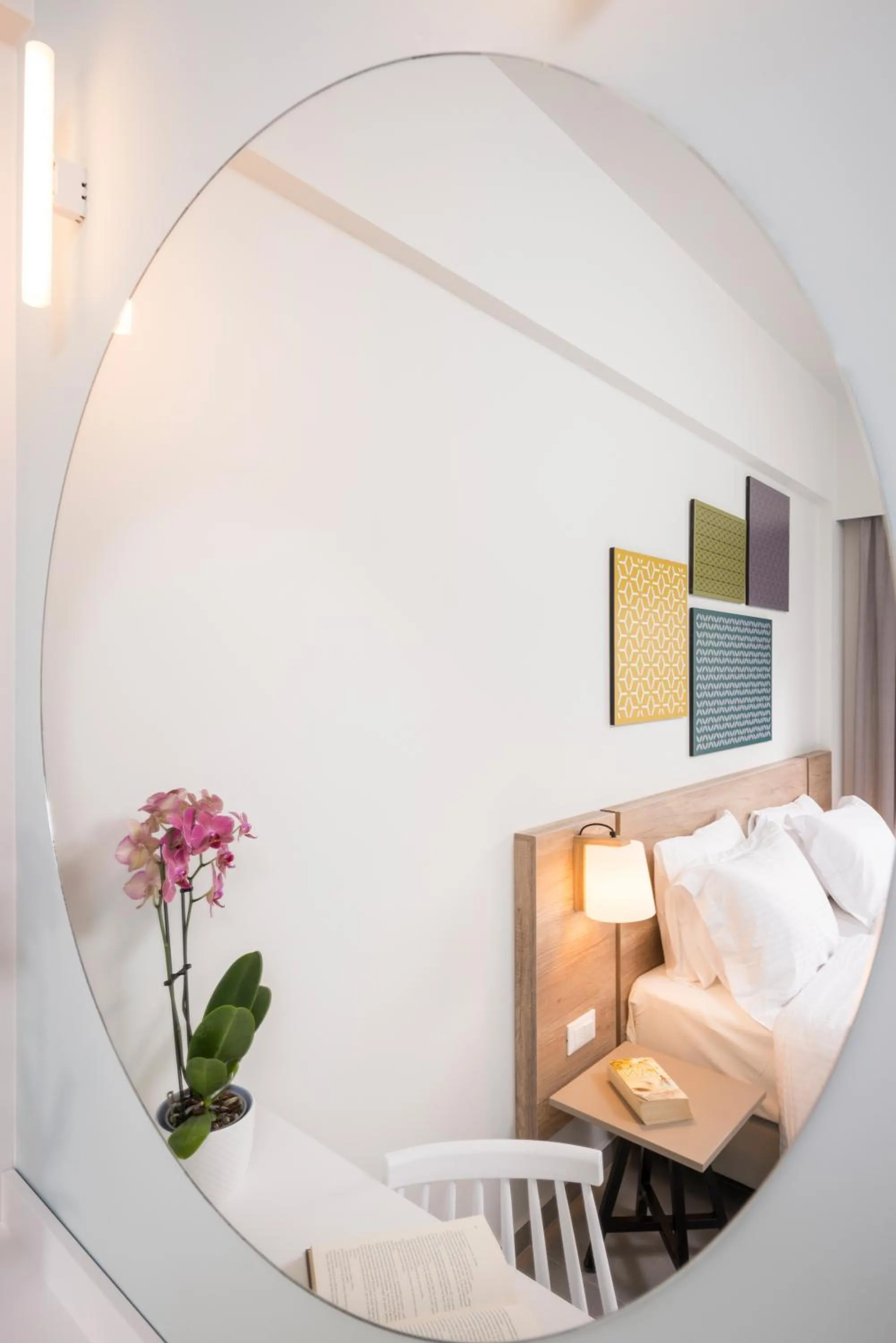 Decorative detail, Bed in IRINI STALOS Apartments