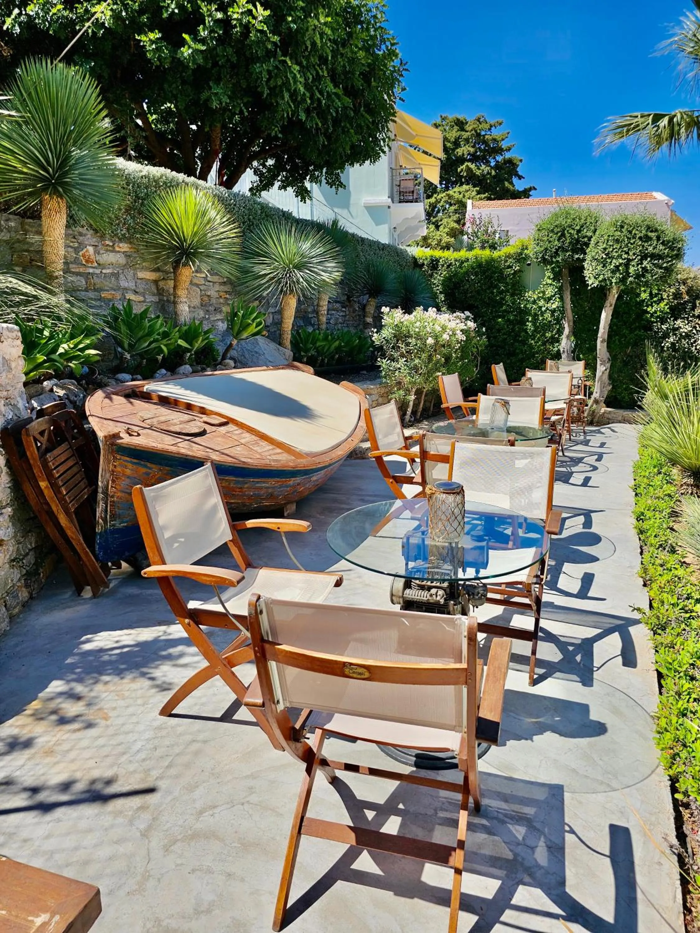 Seating area in Niriides Hotel Apartments