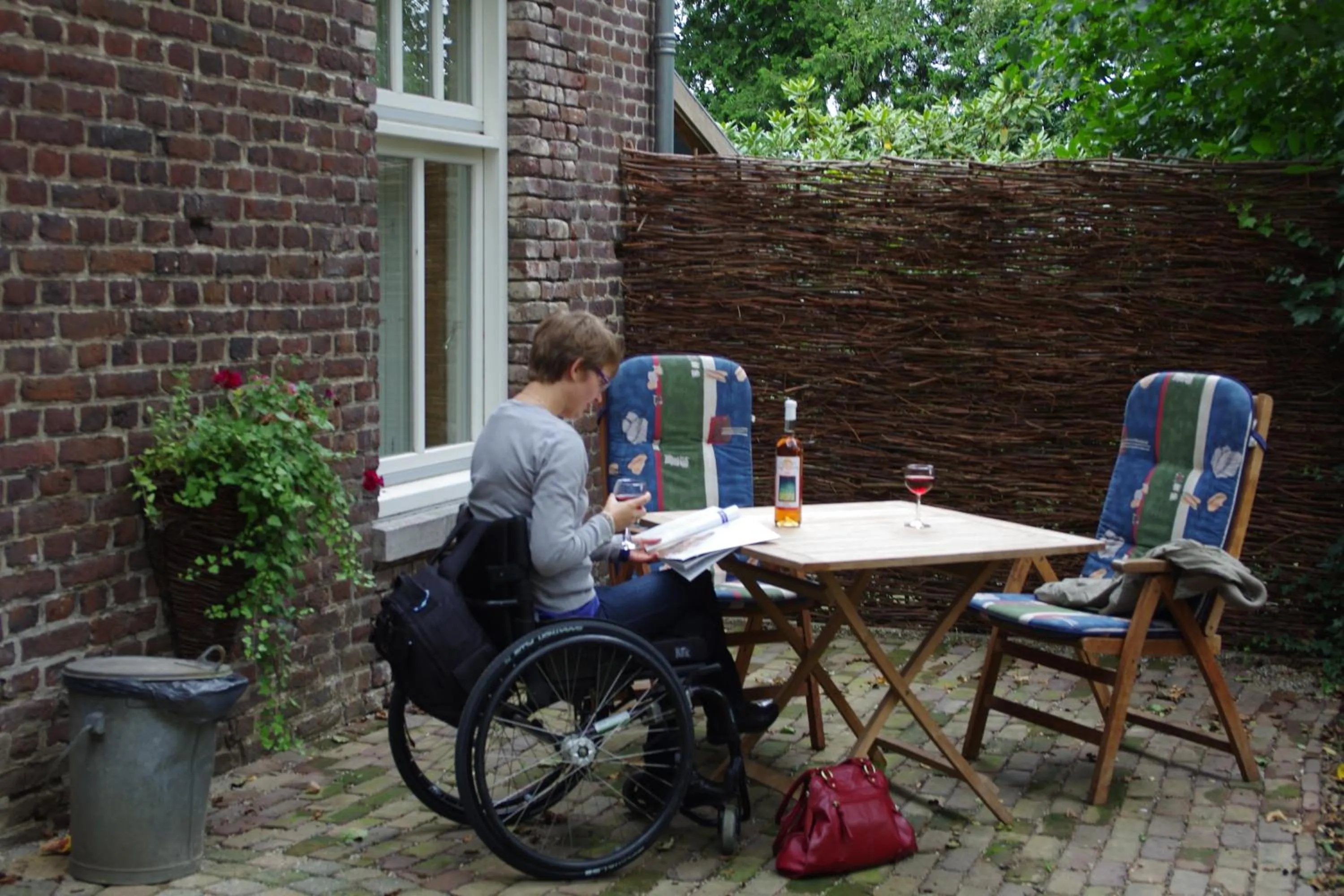 Balcony/Terrace in Vakantie Meerlo