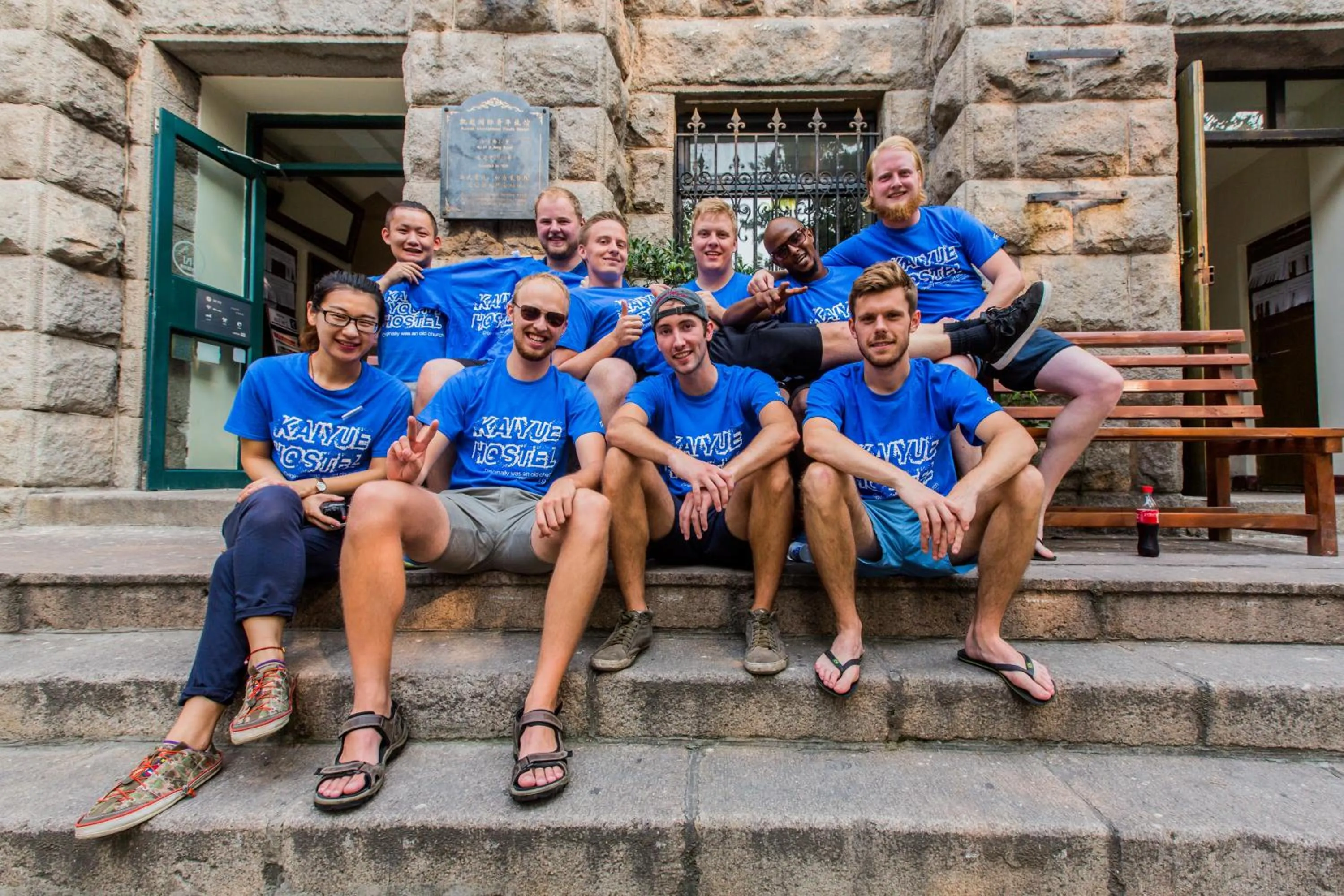 People in Qingdao Kaiyue Hotel Zhongshan Road St Michael's Cathedral and Zhanqiao Pier
