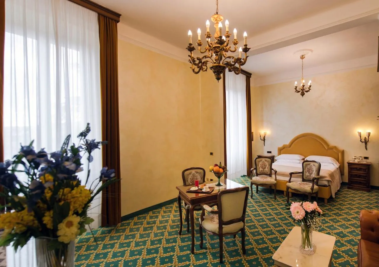 Bed in Grand Hotel Excelsior