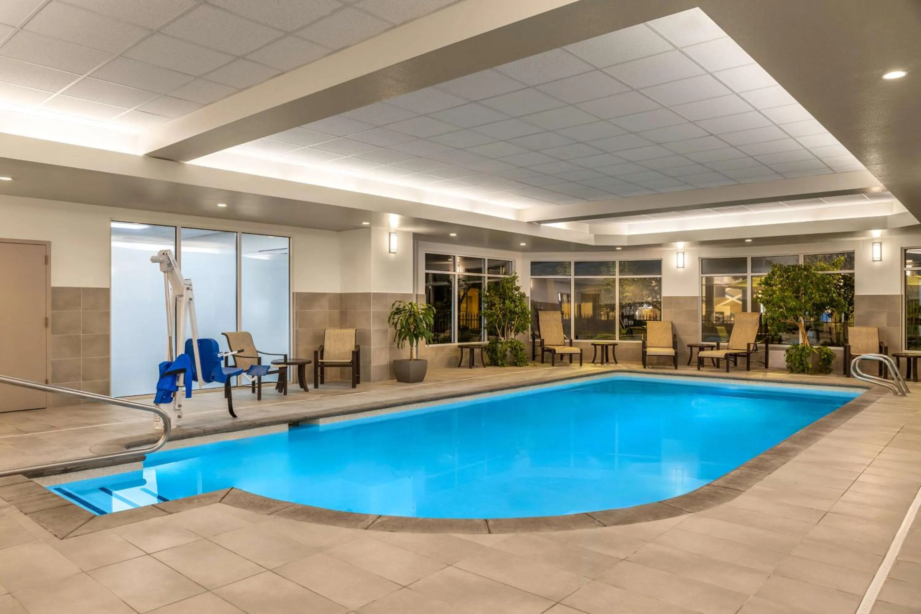 Pool view in Hilton Garden Inn Spokane Airport