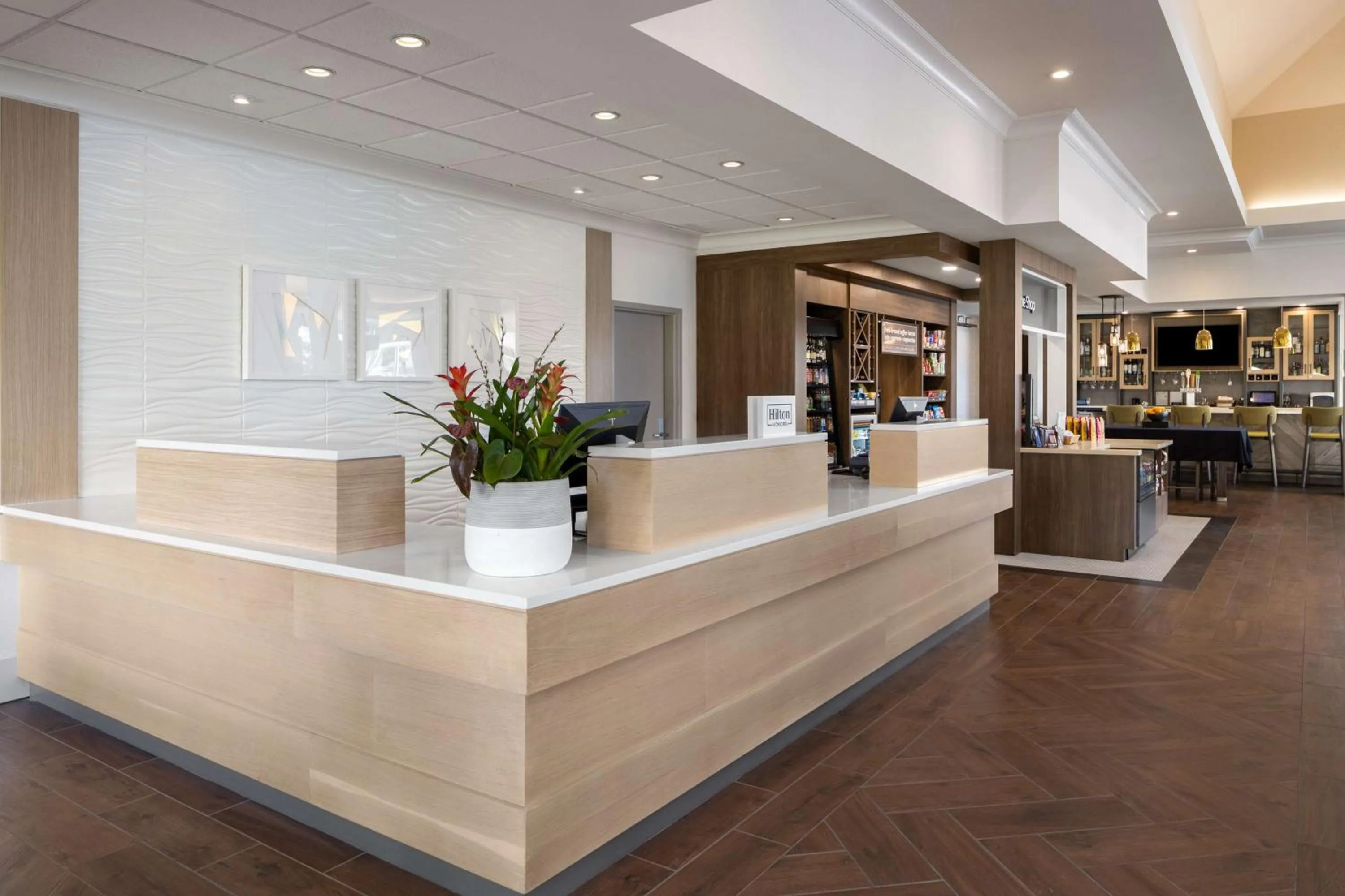 Lobby or reception in Hilton Garden Inn Spokane Airport