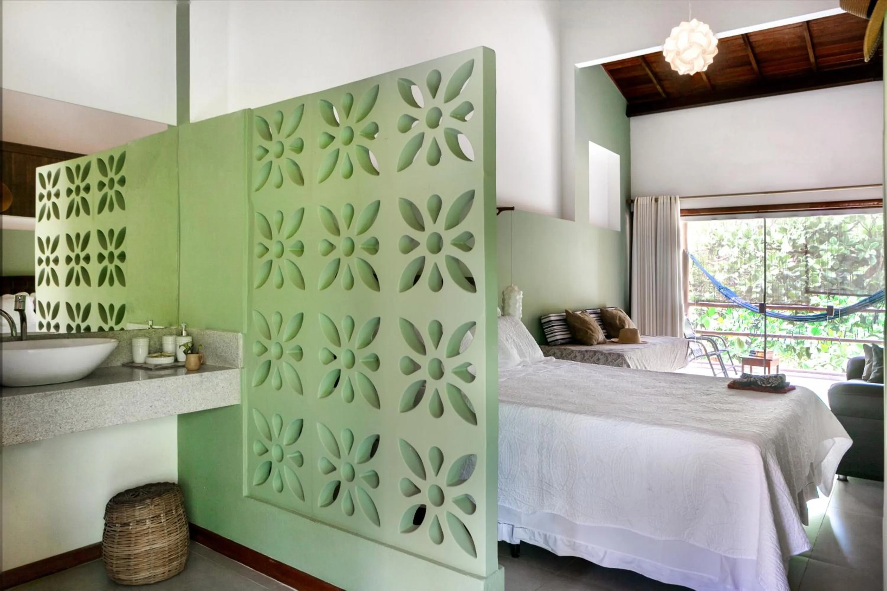 Bed in Pousada Espaço do Sagui - Taipu de Fora