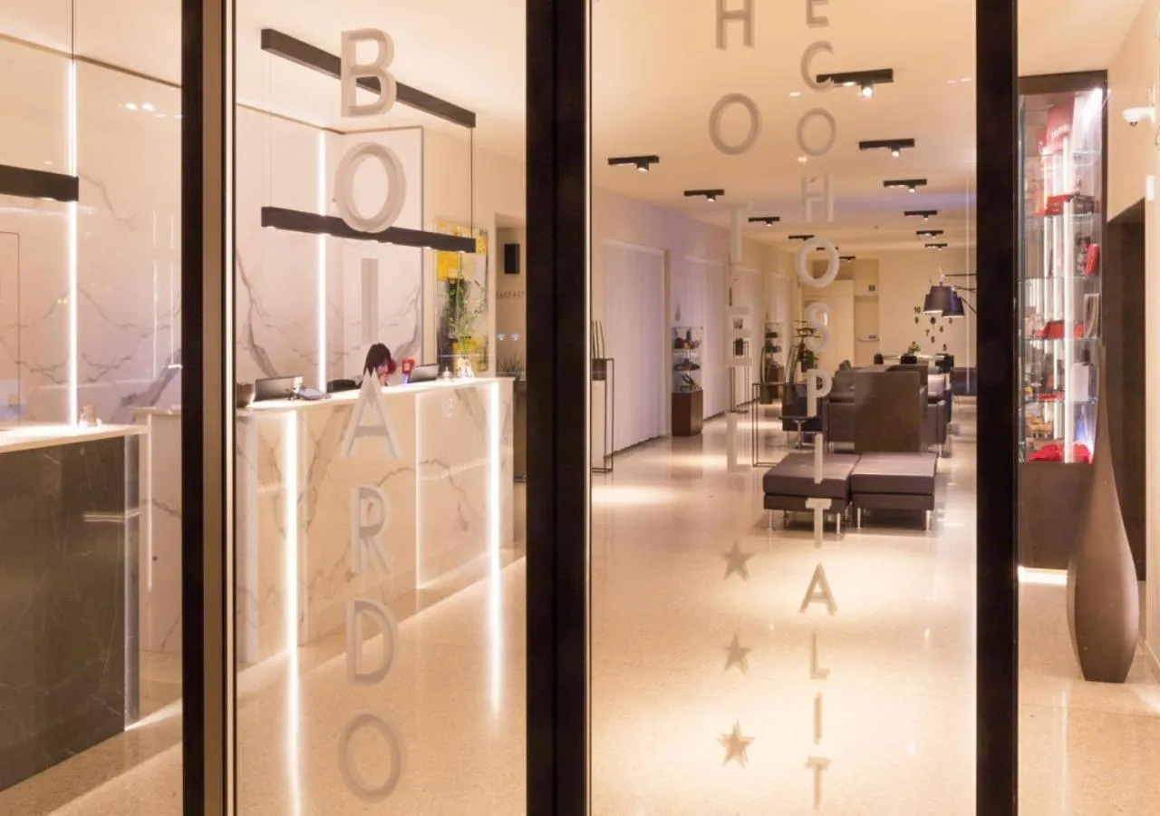 Facade/entrance in Boiardo Hotel