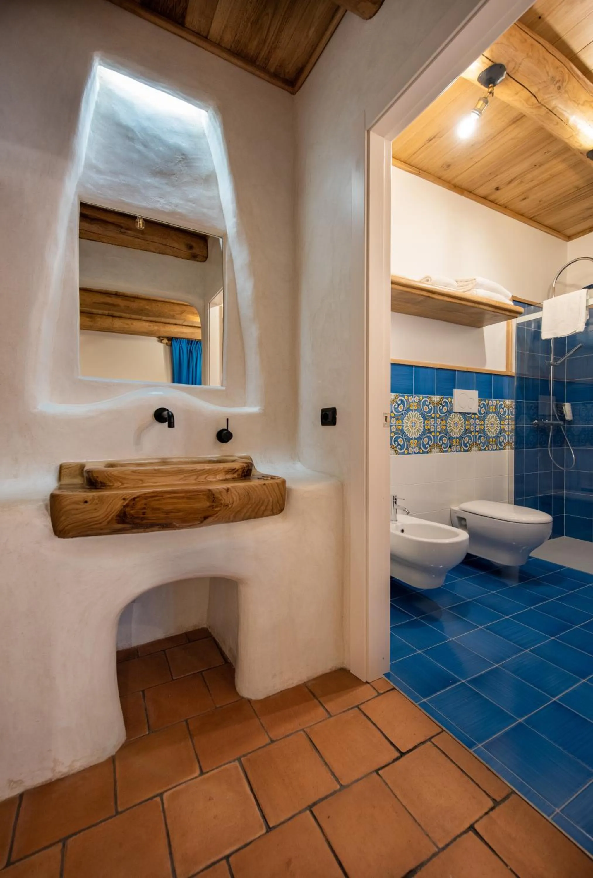Bathroom in Etna Quota Mille Boutique Hotel, Typical Sicilian Food & Wine