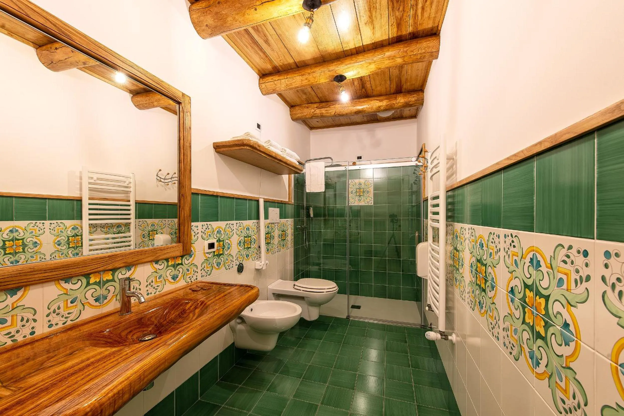 Toilet in Etna Quota Mille Boutique Hotel, Typical Sicilian Food & Wine