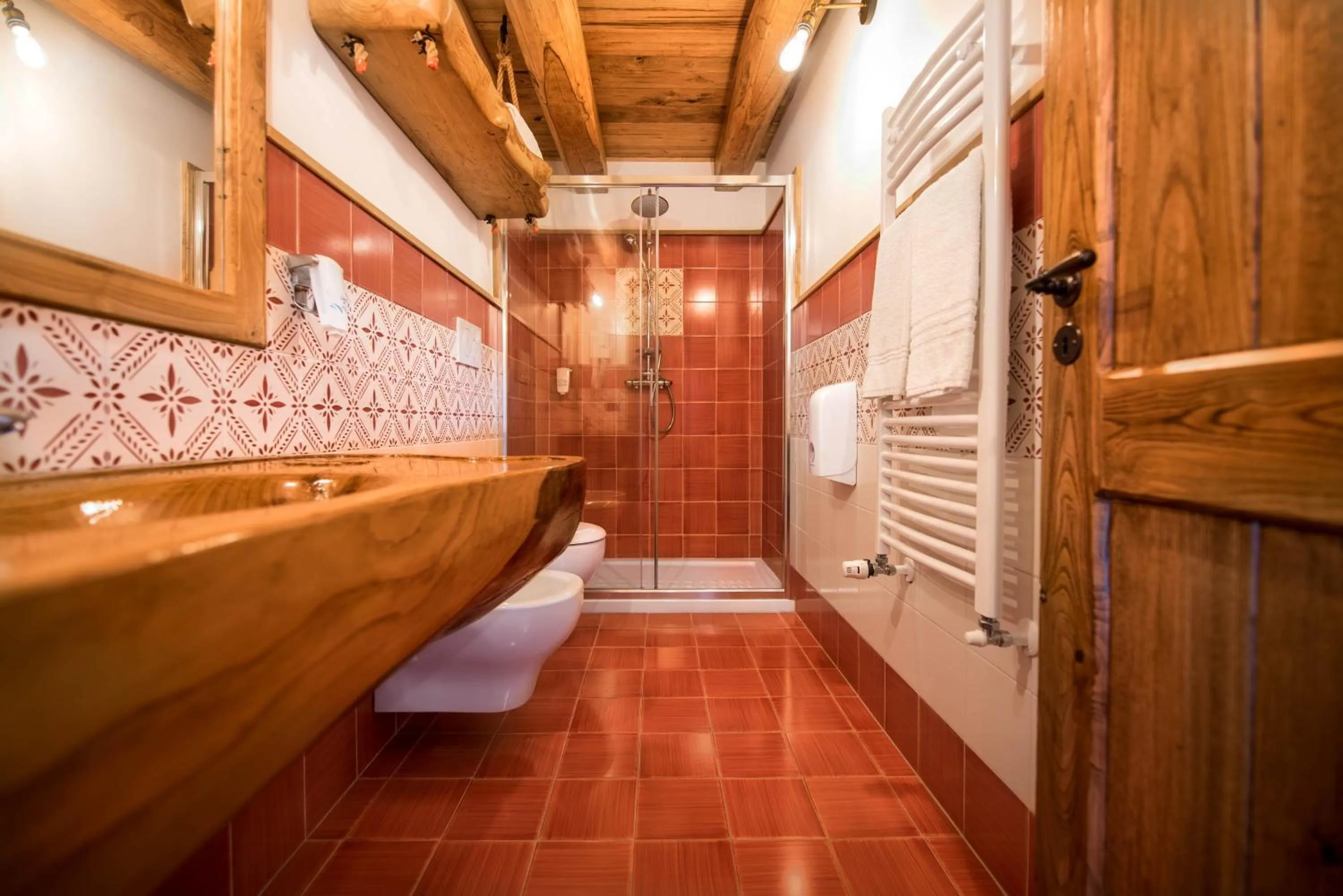 Bathroom in Etna Quota Mille Boutique Hotel, Typical Sicilian Food & Wine