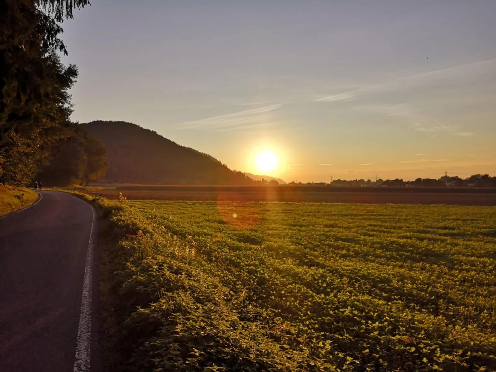 Sunset in Ferienhaus Reinfrank