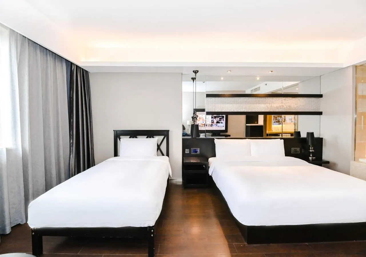 Bed in Crystal Orange Hotel Shanghai Kangqiao Branch