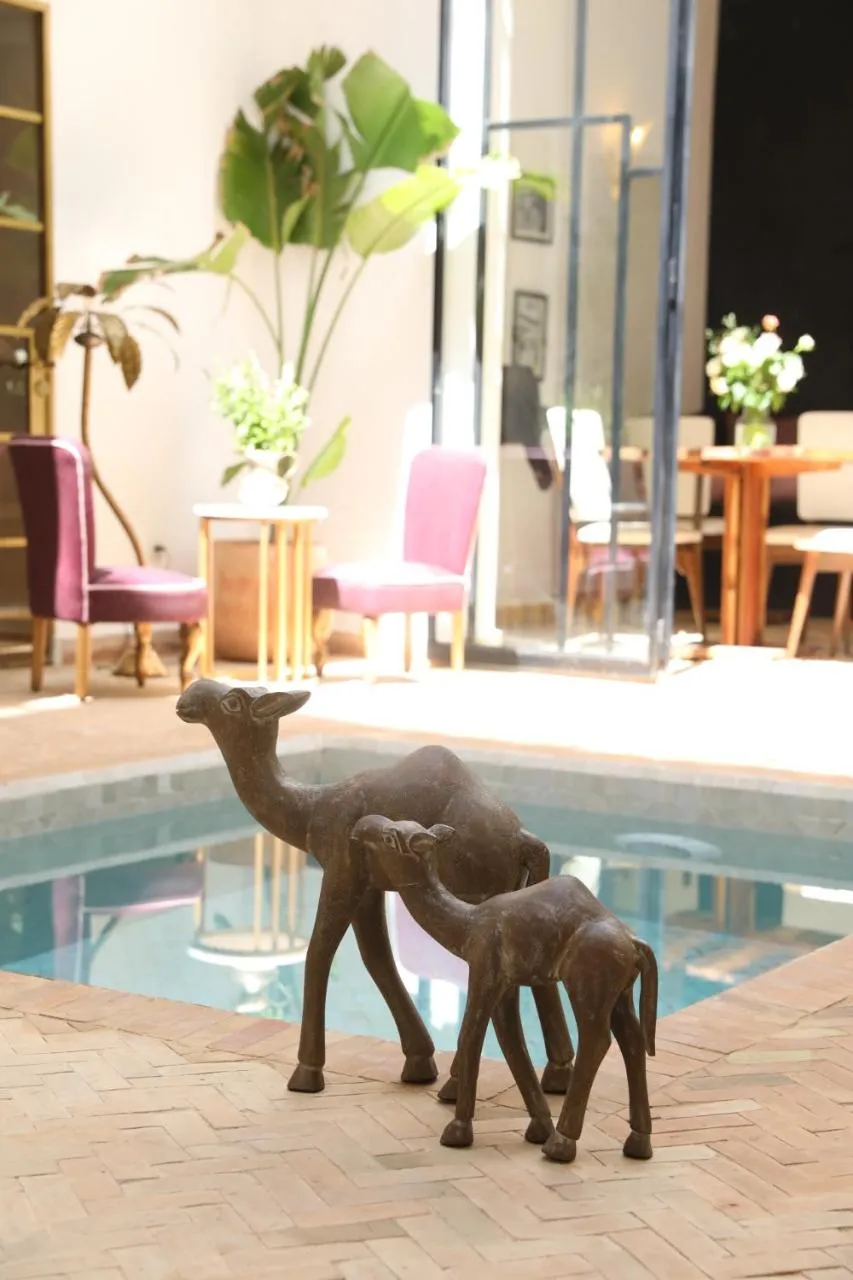 Pool view in Riad la Parenthèse by Sashema