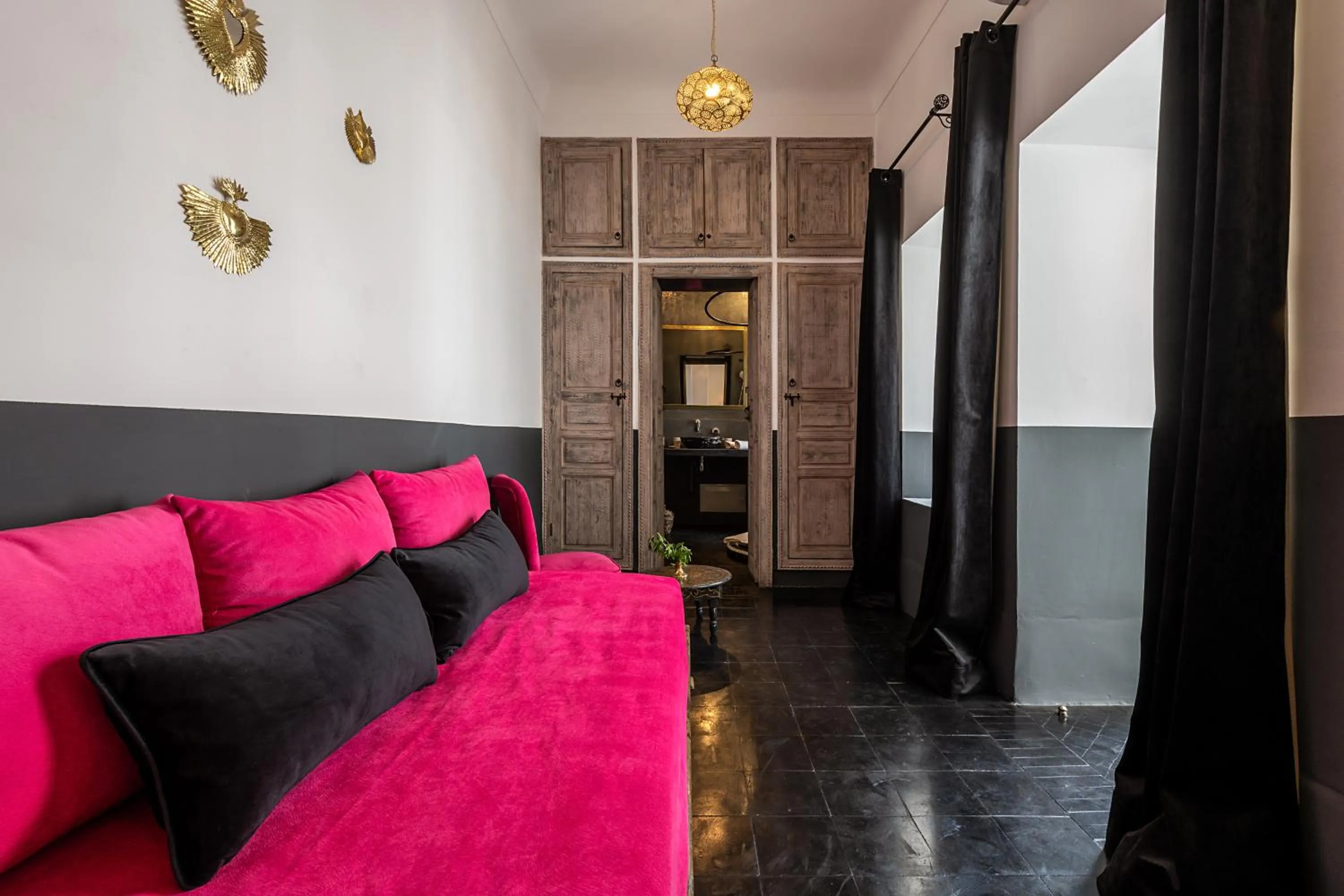 Seating area in Riad la Parenthèse by Sashema