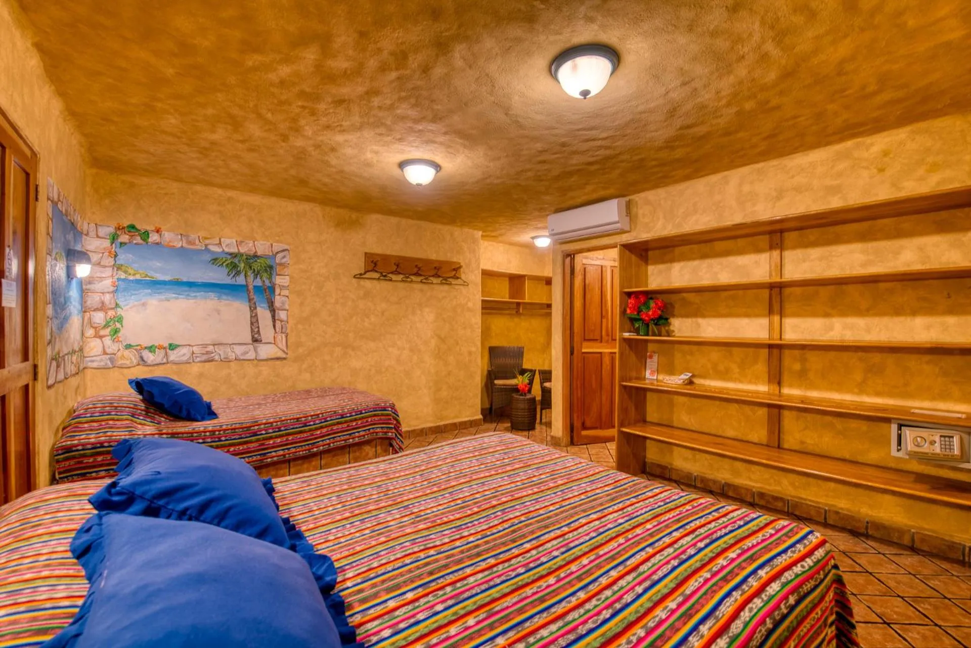 Bed in El Sano Banano Beachside Hotel