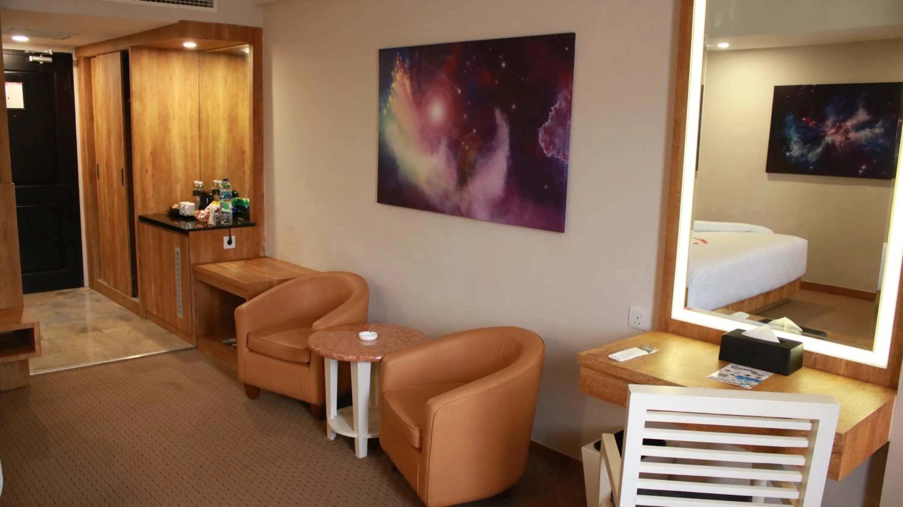 Seating area in Beverly Hotel Batam