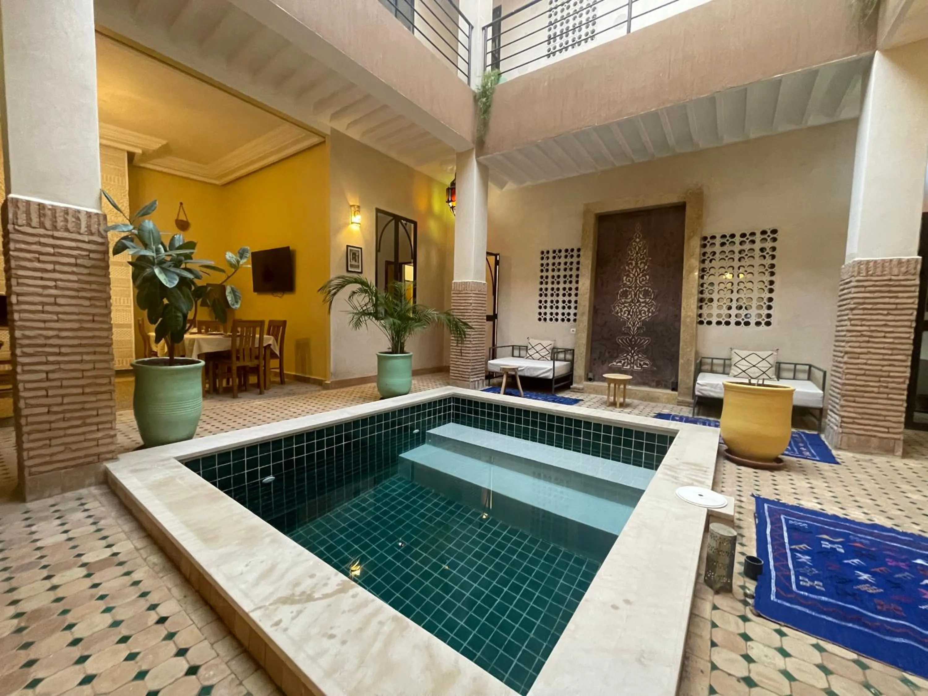 Pool view in Riad Samarine