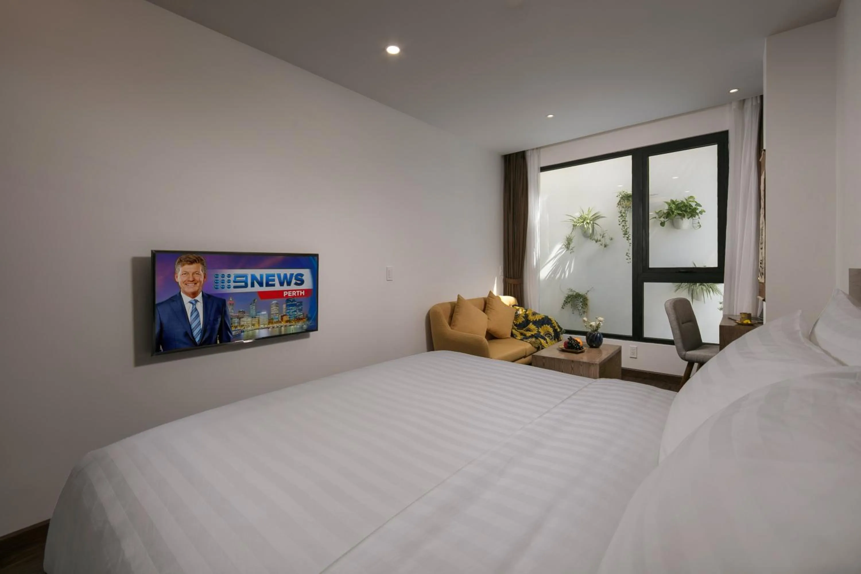Bed in The Bloom Pham Viet Chanh - Modern Living Space in Saigon - A Top Choice for Western Travelers