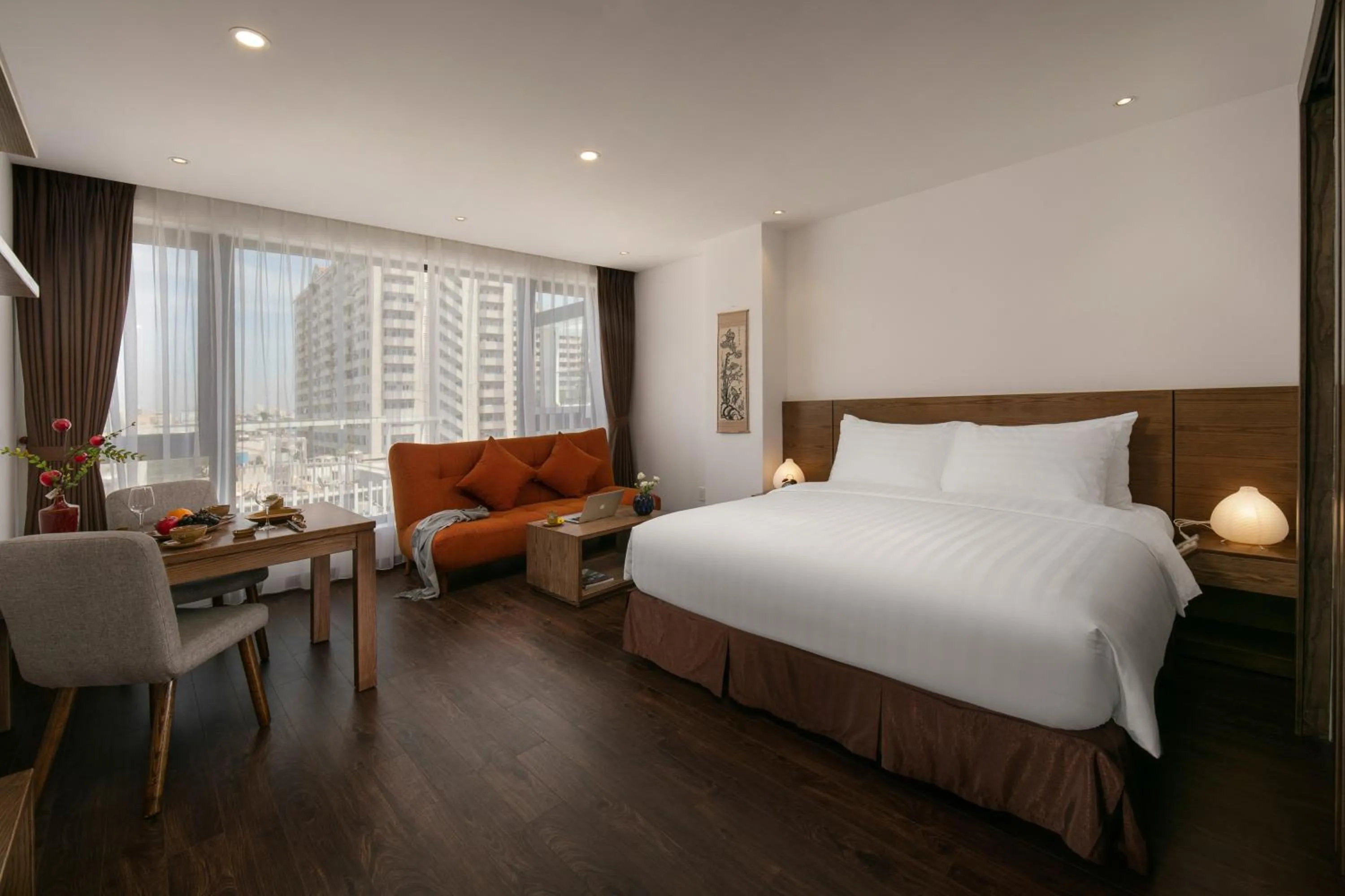 Bed in The Bloom Pham Viet Chanh - Modern Living Space in Saigon - A Top Choice for Western Travelers