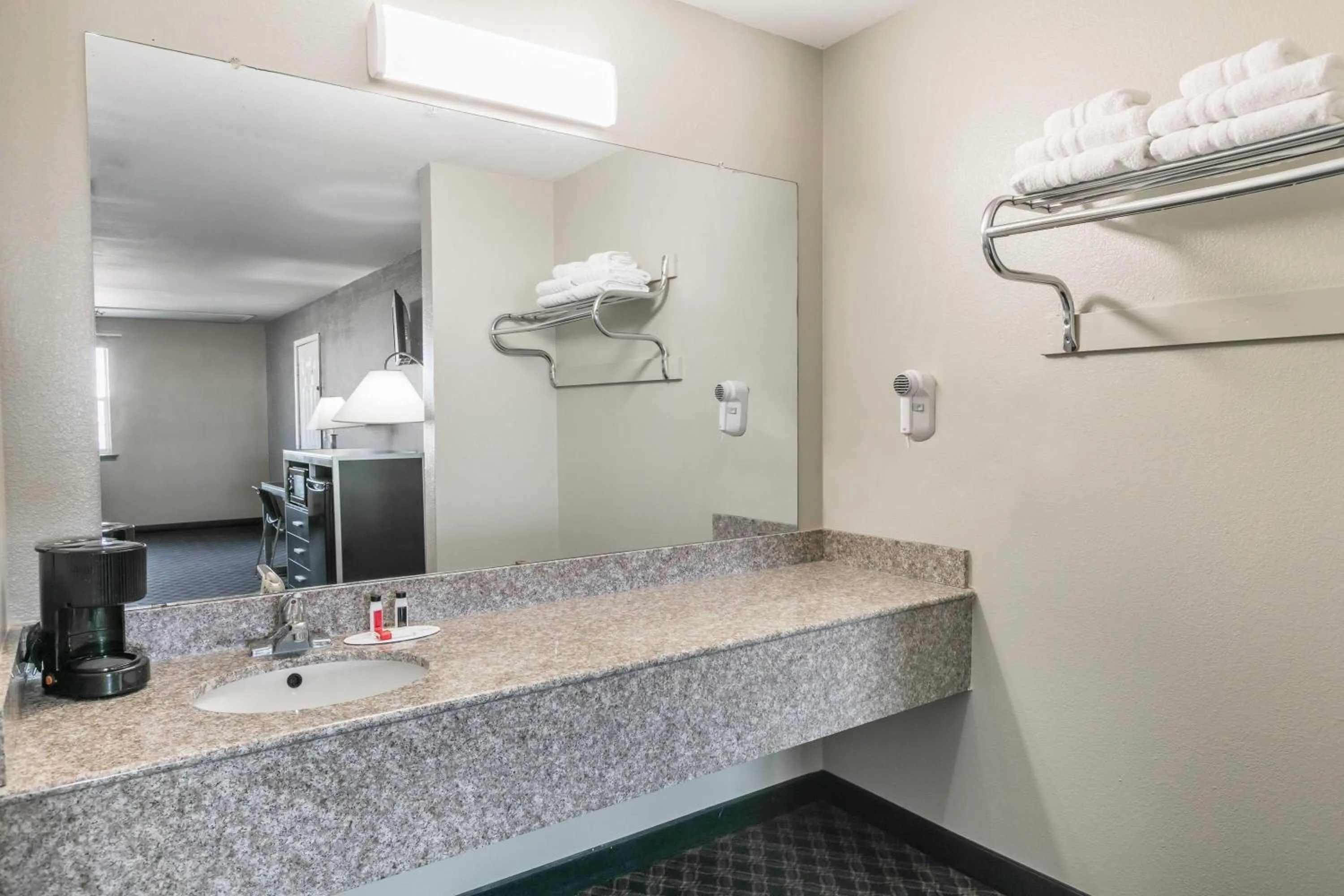 Bathroom in Super 8 by Wyndham Arlington Near AT&T Stadium