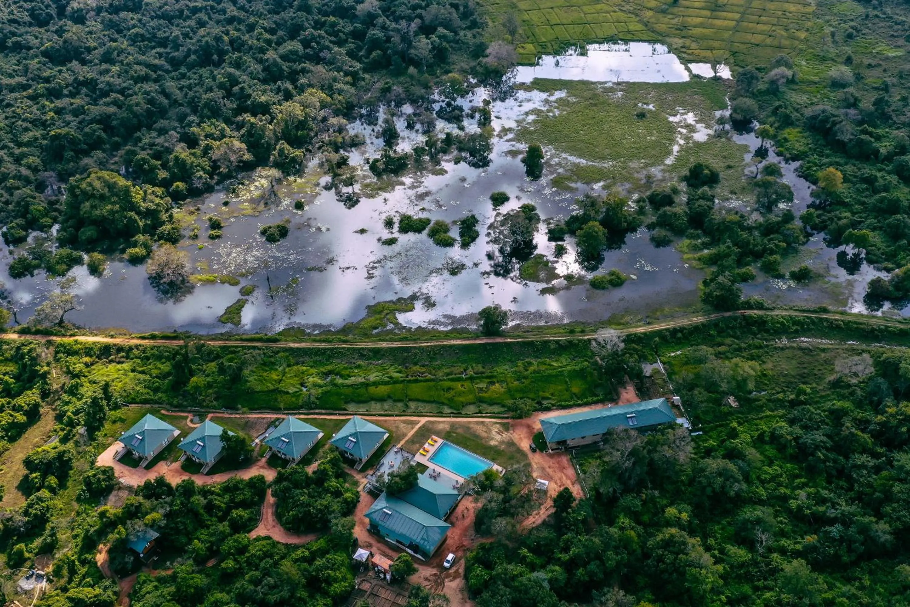 Bird's eye view in Sigiriya King's Resort
