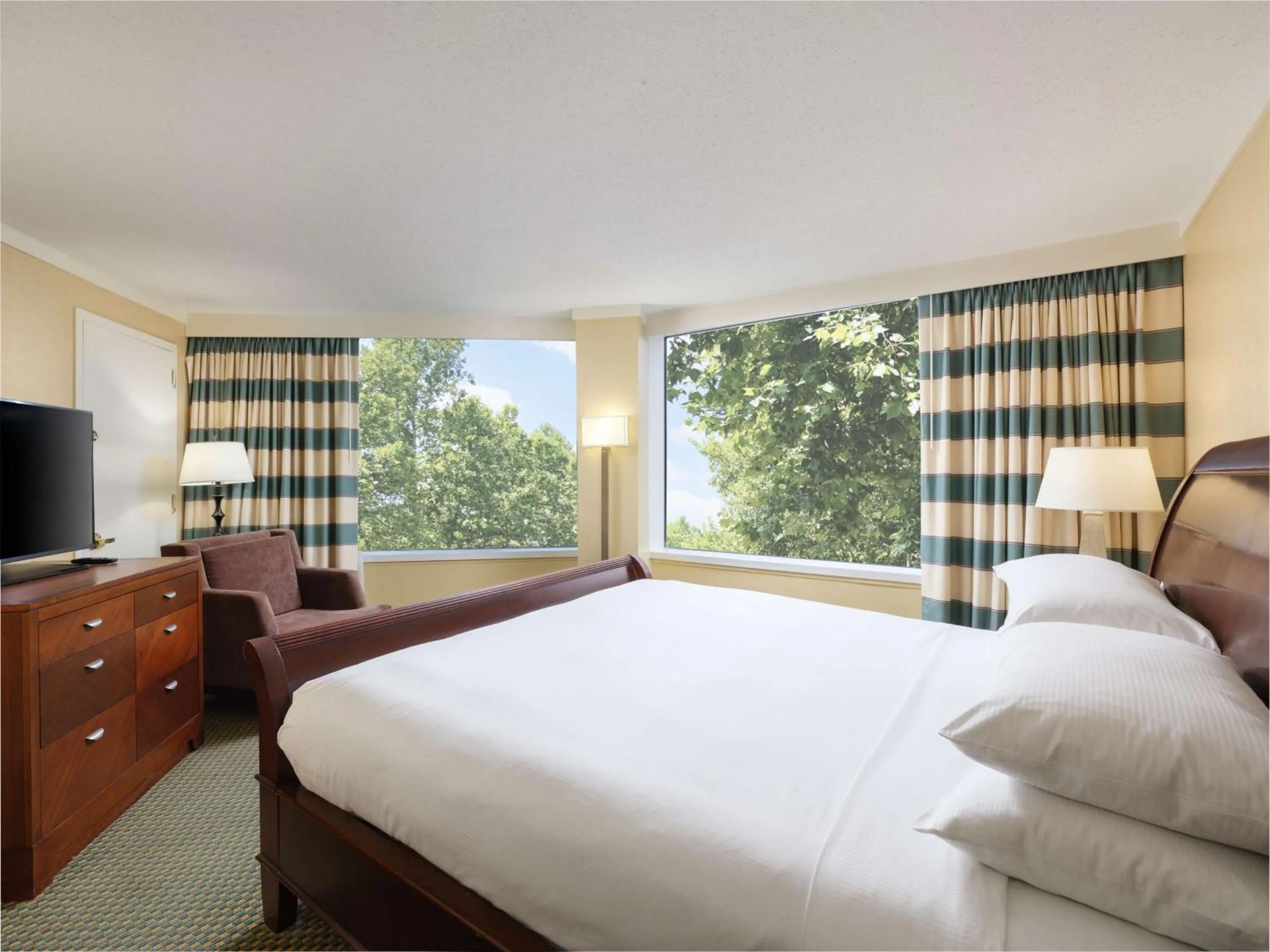 Living room, Bed in DoubleTree by Hilton Stamford